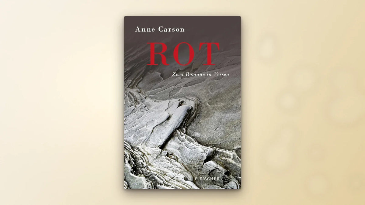 Buchcover Rot. Zwei Romane in Versen von Anne Carson – die kanadische Dichterin erhält den Literaturnobelpreis 2026
