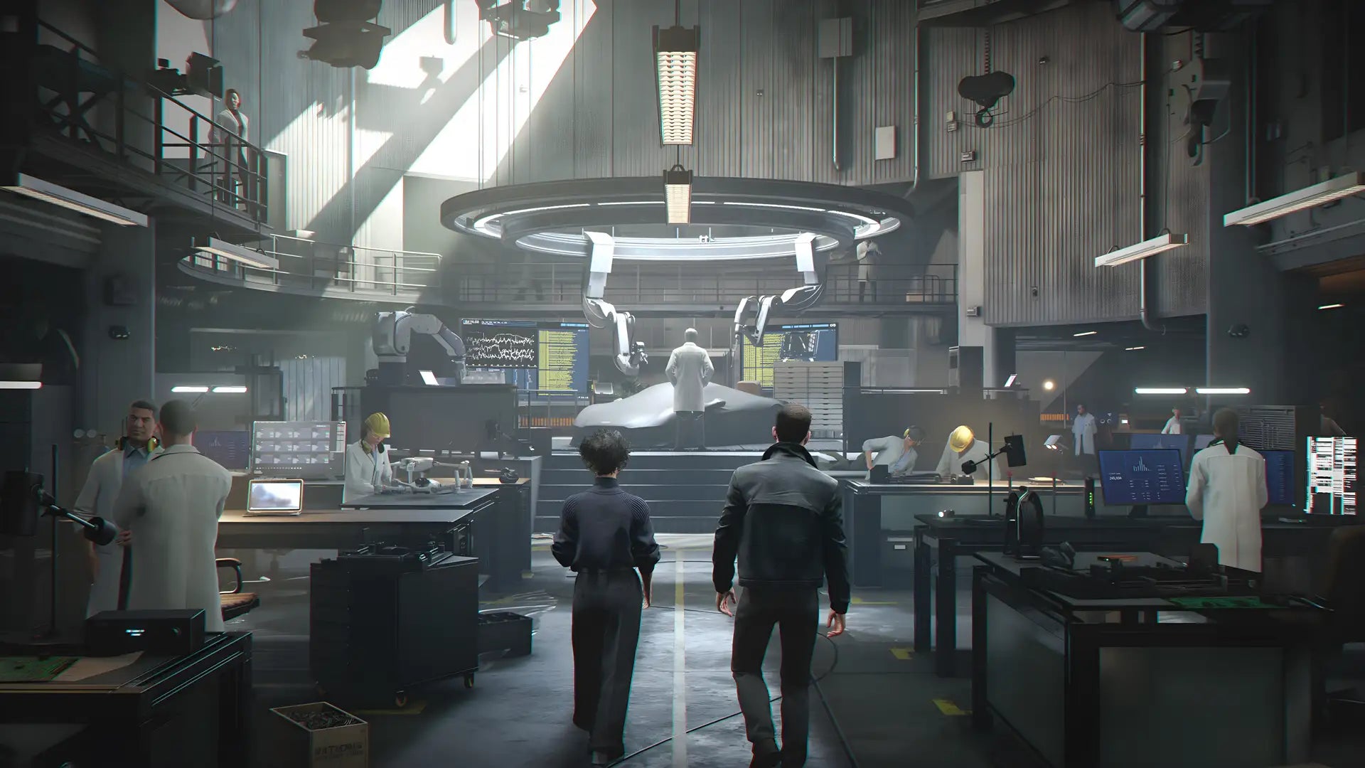 Gameplay Szene aus 007 First Light in einer Hightech-Geheimanlage für PS5, Xbox und Steam