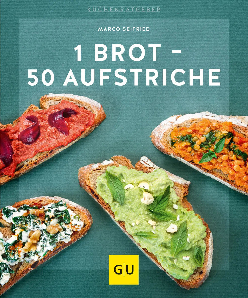 Buchcover von '1 Brot - 50 Aufstriche' - Taschenbuch von Marco Seifried
