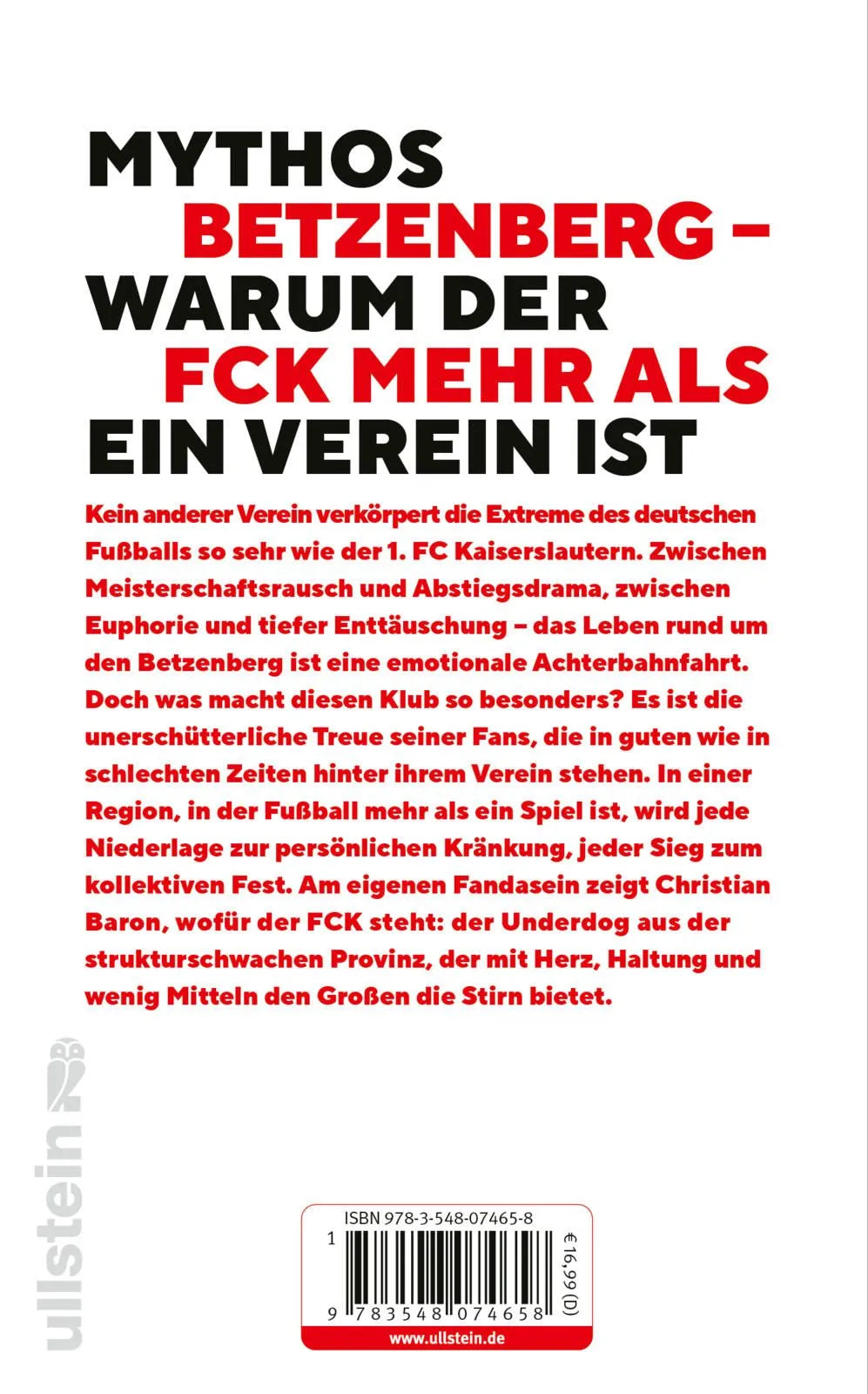 Rückseite: 1. FC Kaiserslautern (Hardcover)