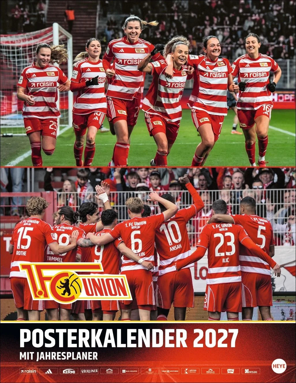 Wandkalender: 1. FC Union Berlin Posterkalender 2027