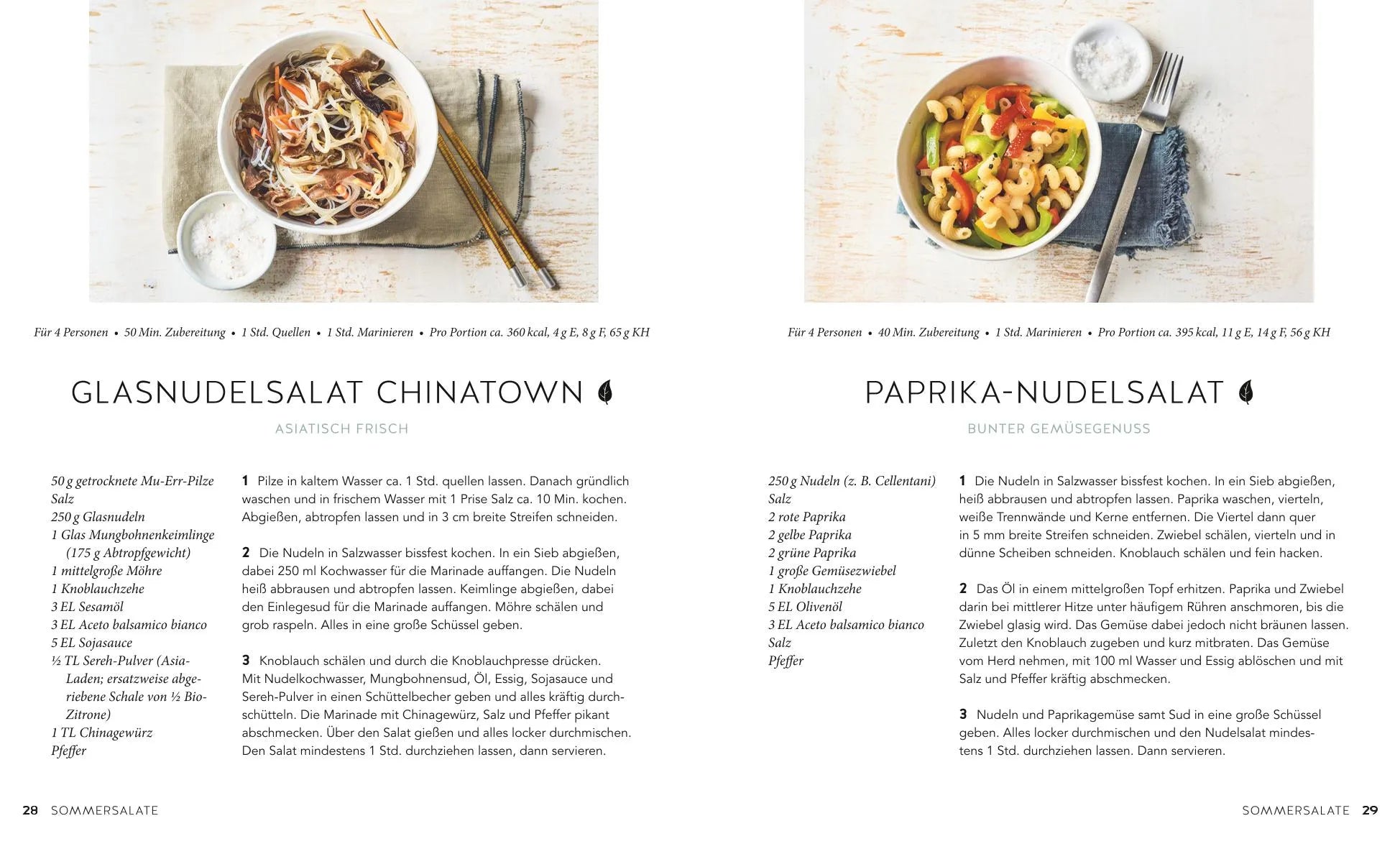 Produktansicht: 1 Nudel – 40 Salate (Taschenbuch)