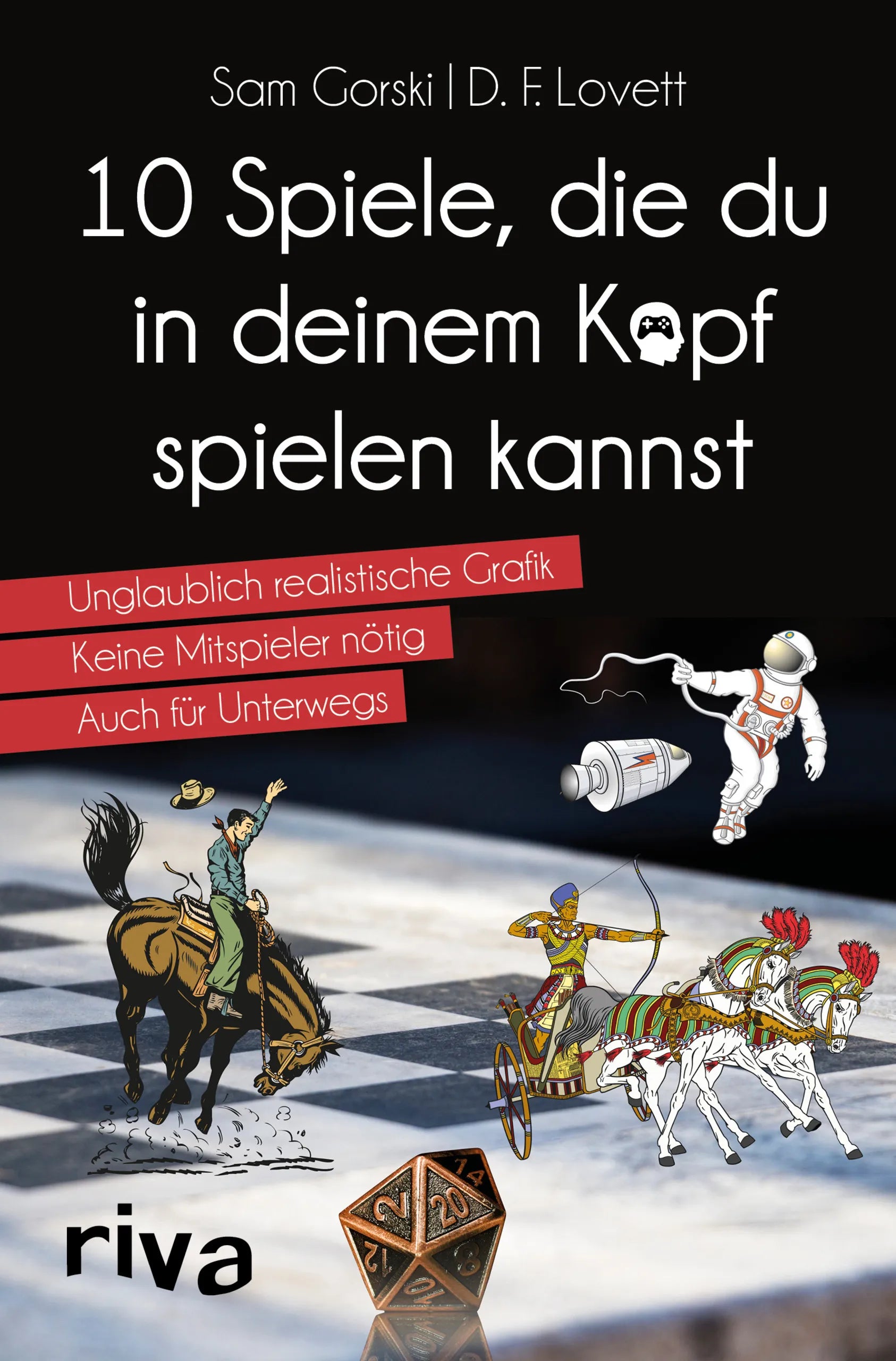 Buchcover von '10 Spiele, die du in deinem Kopf spielen kannst' - Taschenbuch von Sam Gorski