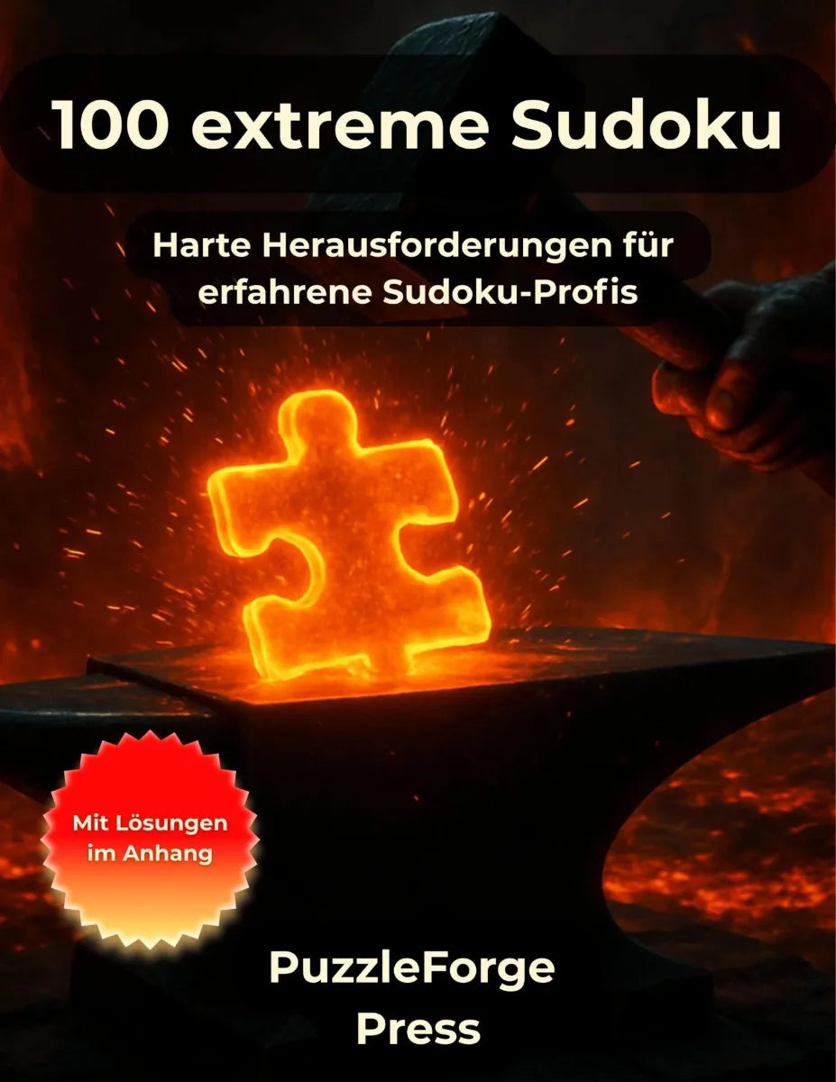 Cover: 100 extreme Sudoku (E-Book) von PuzzleForge* Press