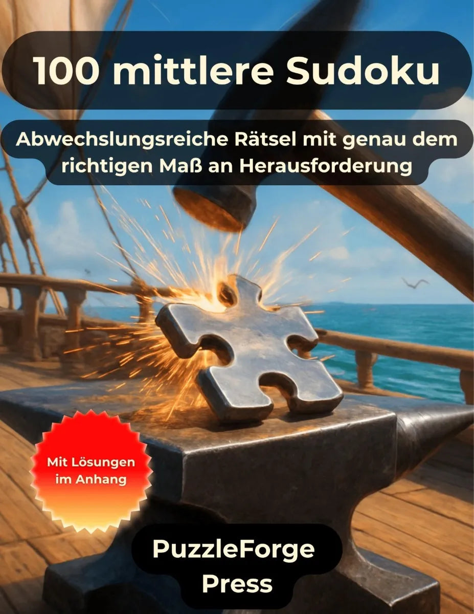 Cover: 100 mittlere Sudoku (E-Book) von PuzzleForge* Press