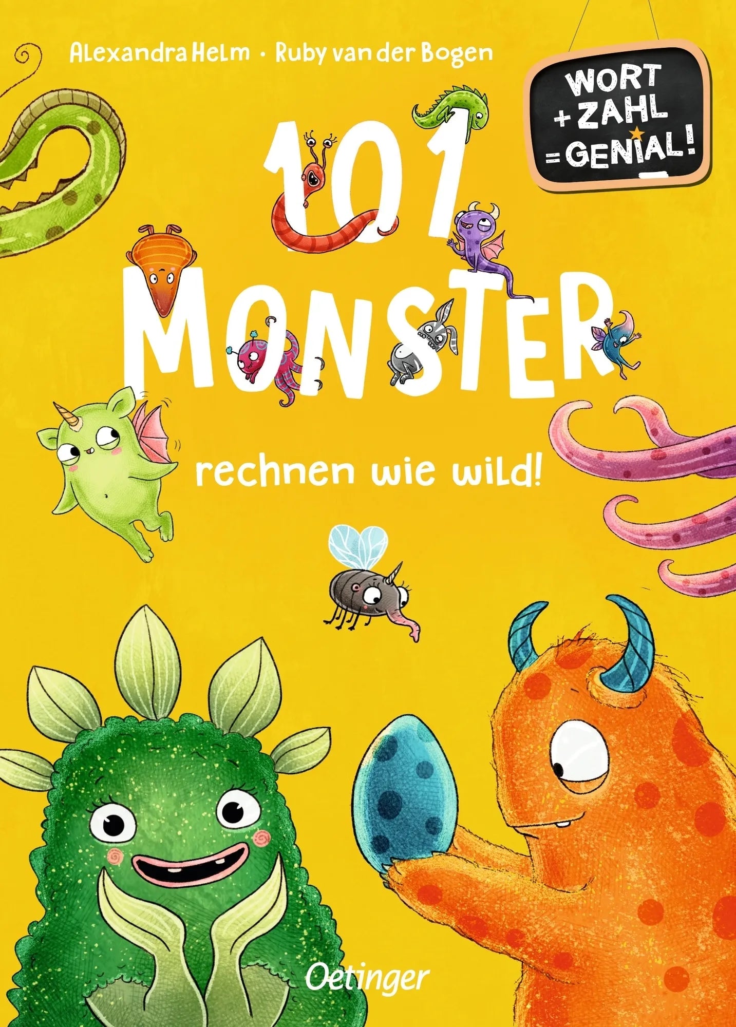 Buchcover von '101 Monster rechnen wie wild!' - Gebundene Ausgabe von Ruby van der Bogen