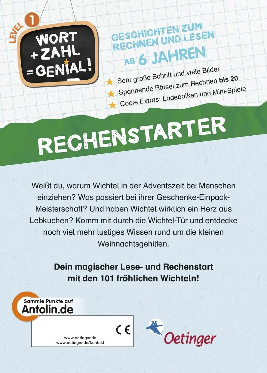 Buchrückseite von '101 Wichtel ziehen ein!' mit Klappentext - Gebundene Ausgabe