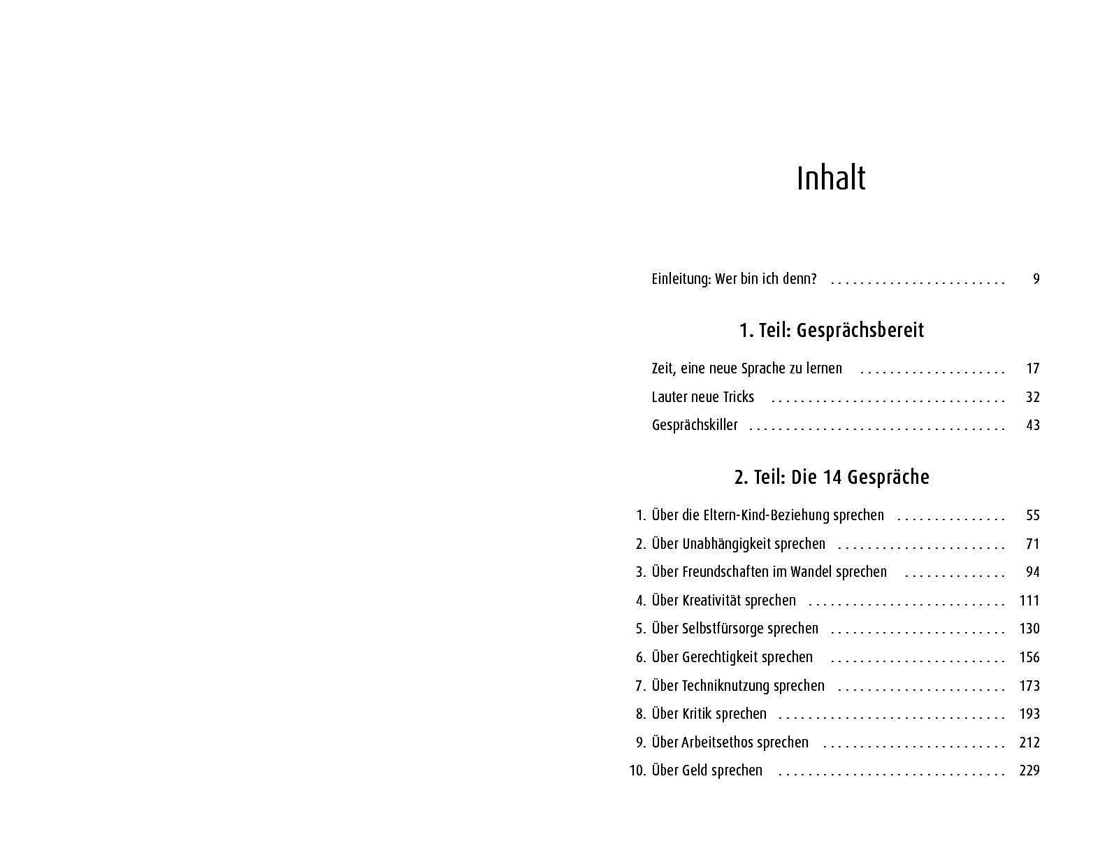 Innenansicht von '14 wichtige Gespräche mit deinem Kind, bis es 14 Jahre alt wird' - Taschenbuch