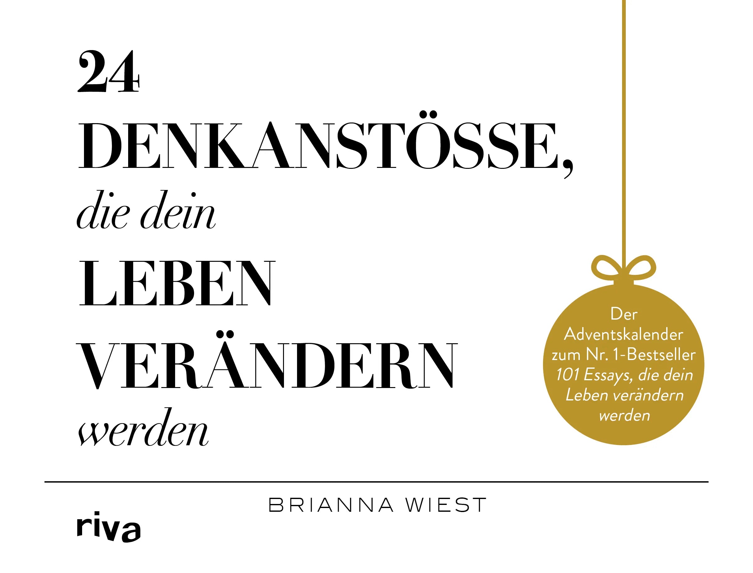 Buchcover von '24 Denkanstöße, die dein Leben verändern werden' - Gebundene Ausgabe von Brianna Wiest