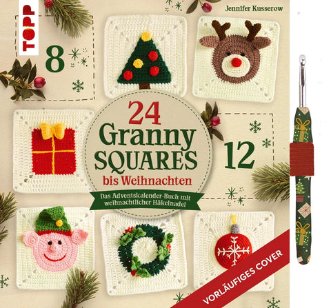 24 Granny Squares bis Weihnachten
