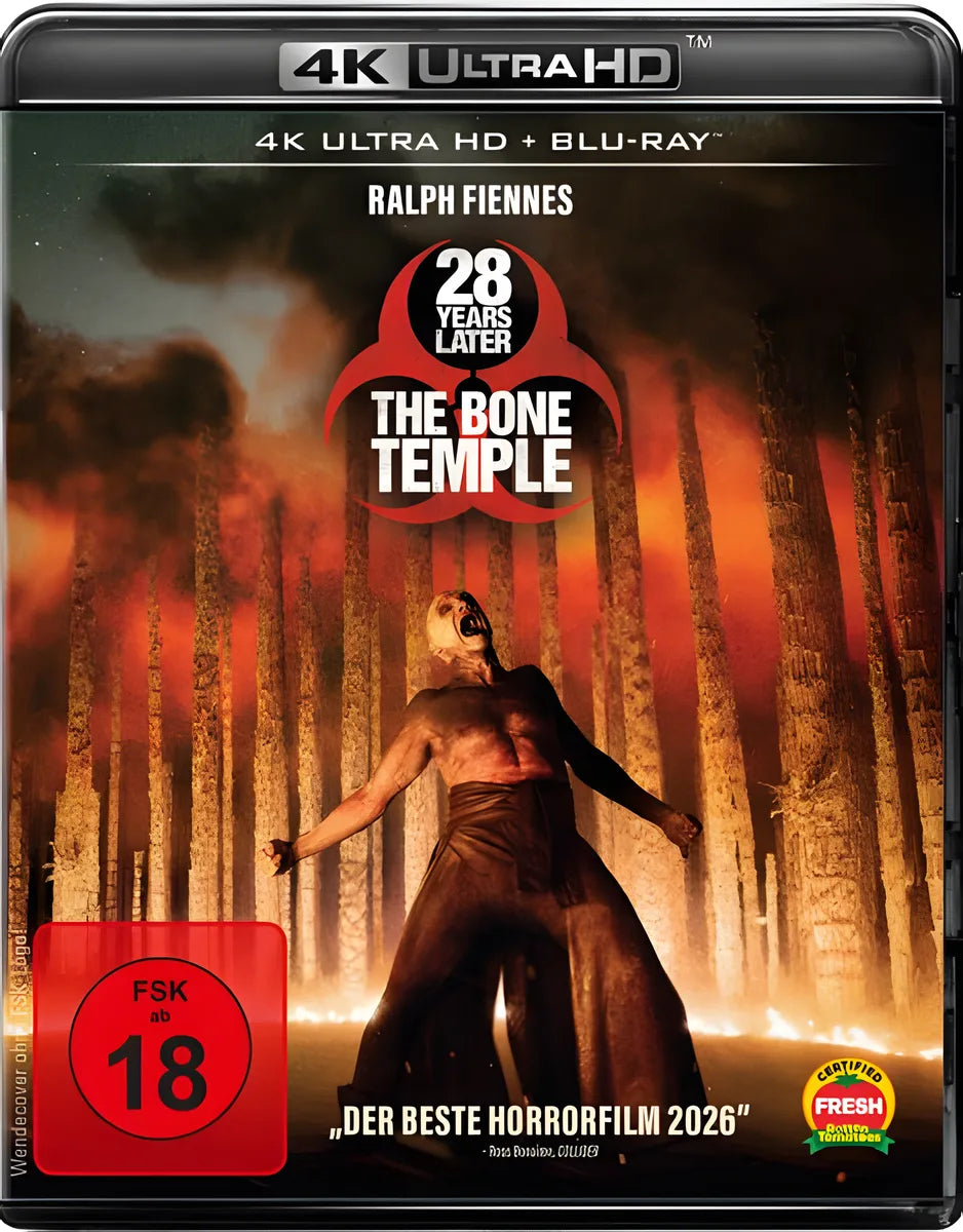 4K UHD Blu-ray-Cover: 28 Years Later: The Bone Temple. Regie: Nia DaCosta