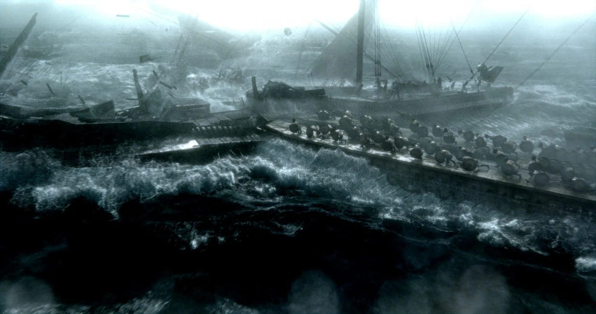 300: Rise of an Empire – Kriegsschiffe im stürmischen Meer