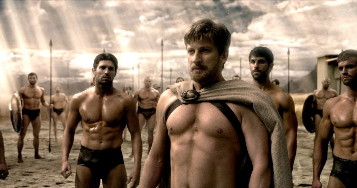 300: Rise of an Empire – Themistokles vor einer Gruppe griechischer Krieger