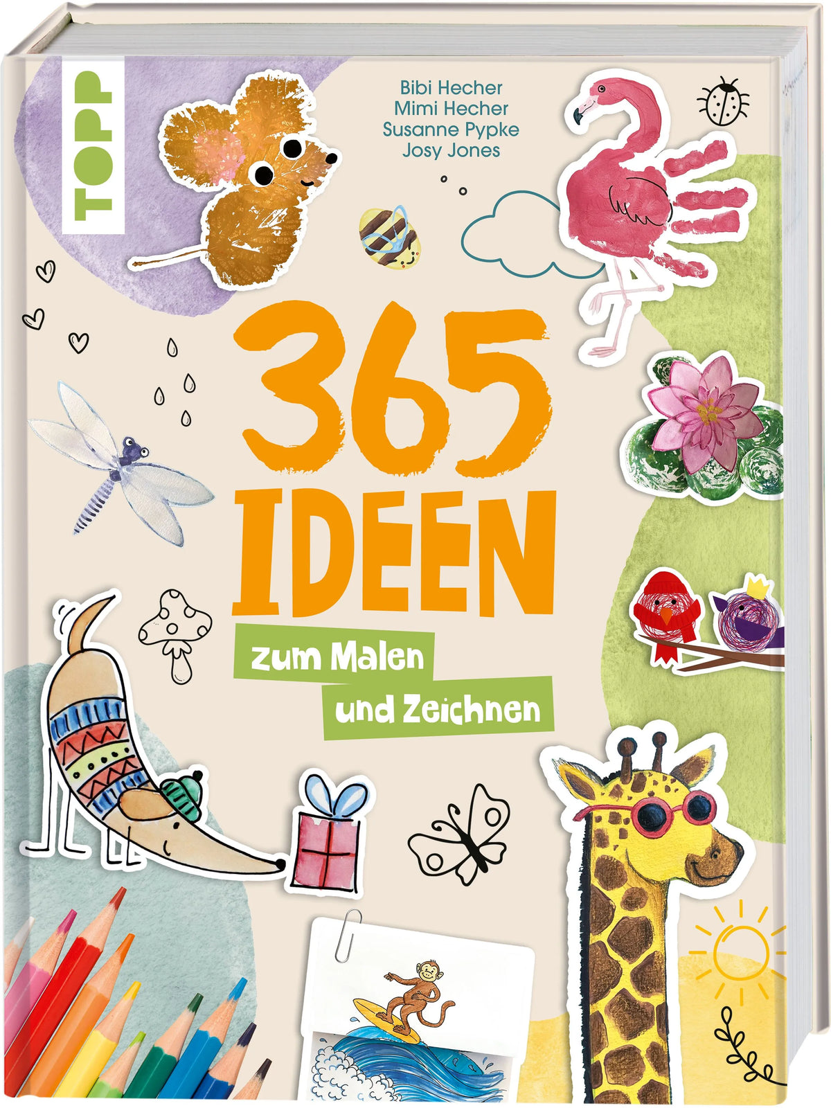 Cover: 365 Ideen zum Malen und Zeichnen (Hardcover) von Susanne Pypke