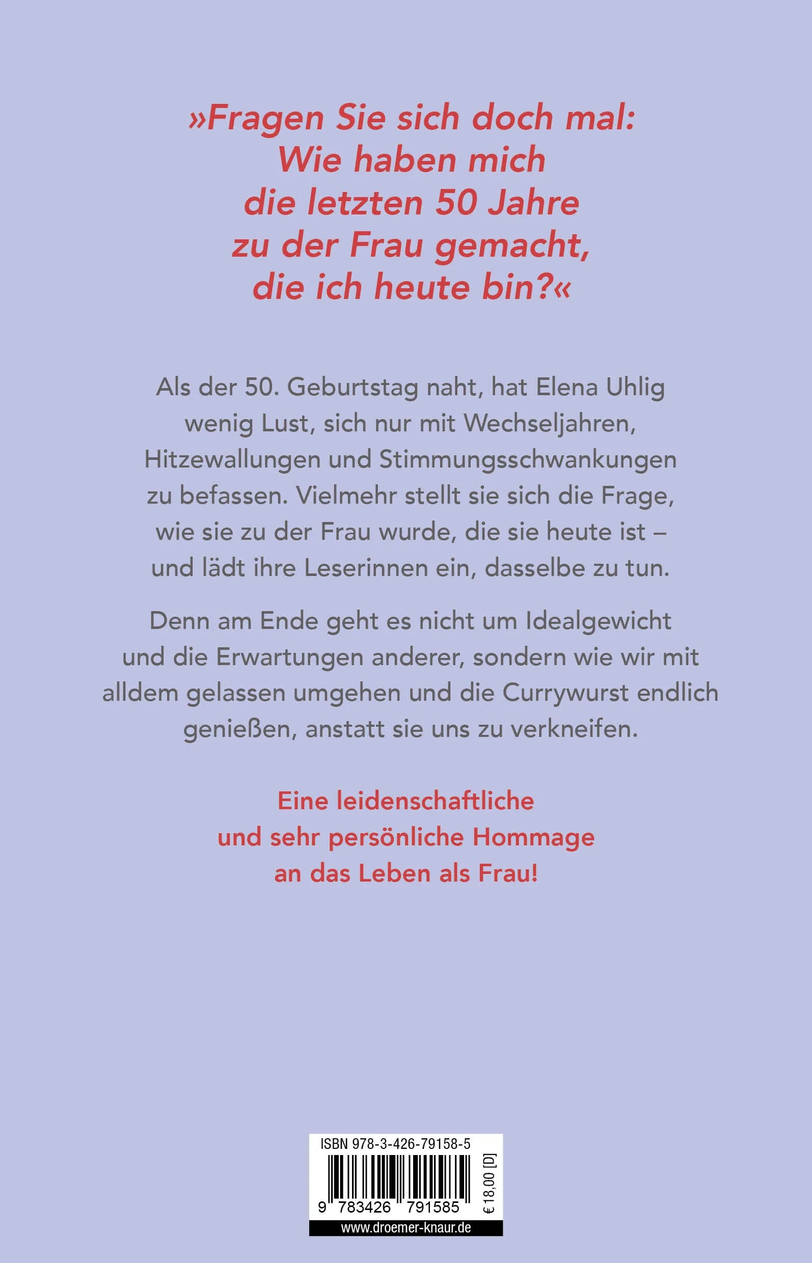 Rückseite: 50 ist kein Tempolimit (Taschenbuch)