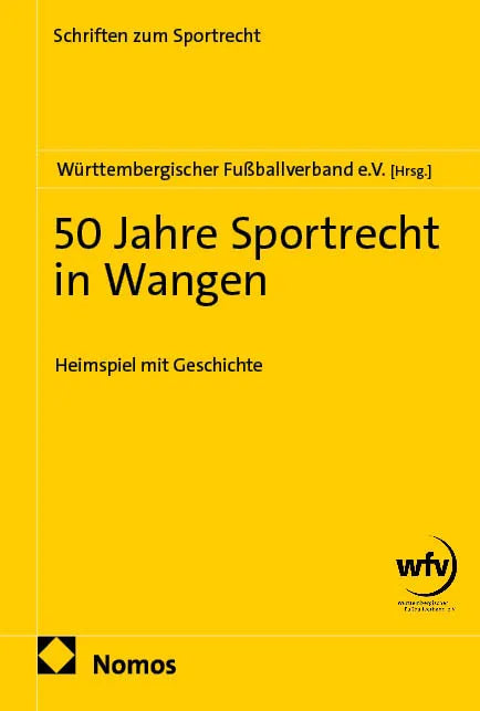 Cover: 50 Jahre Sportrecht in Wangen (E-Book)