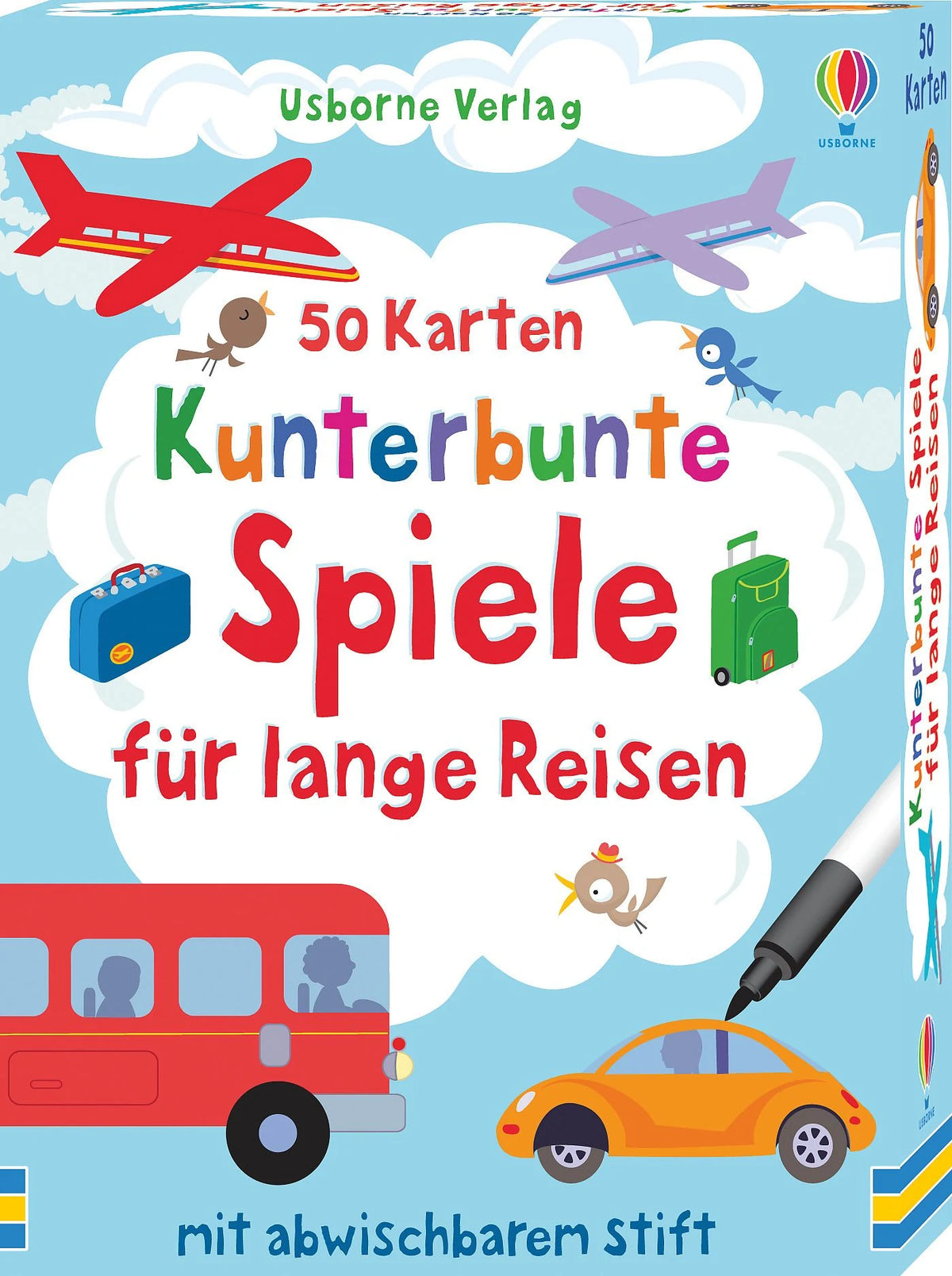 Gesellschaftsspiel: 50 Karten: Kunterbunte Spiele für lange Reisen