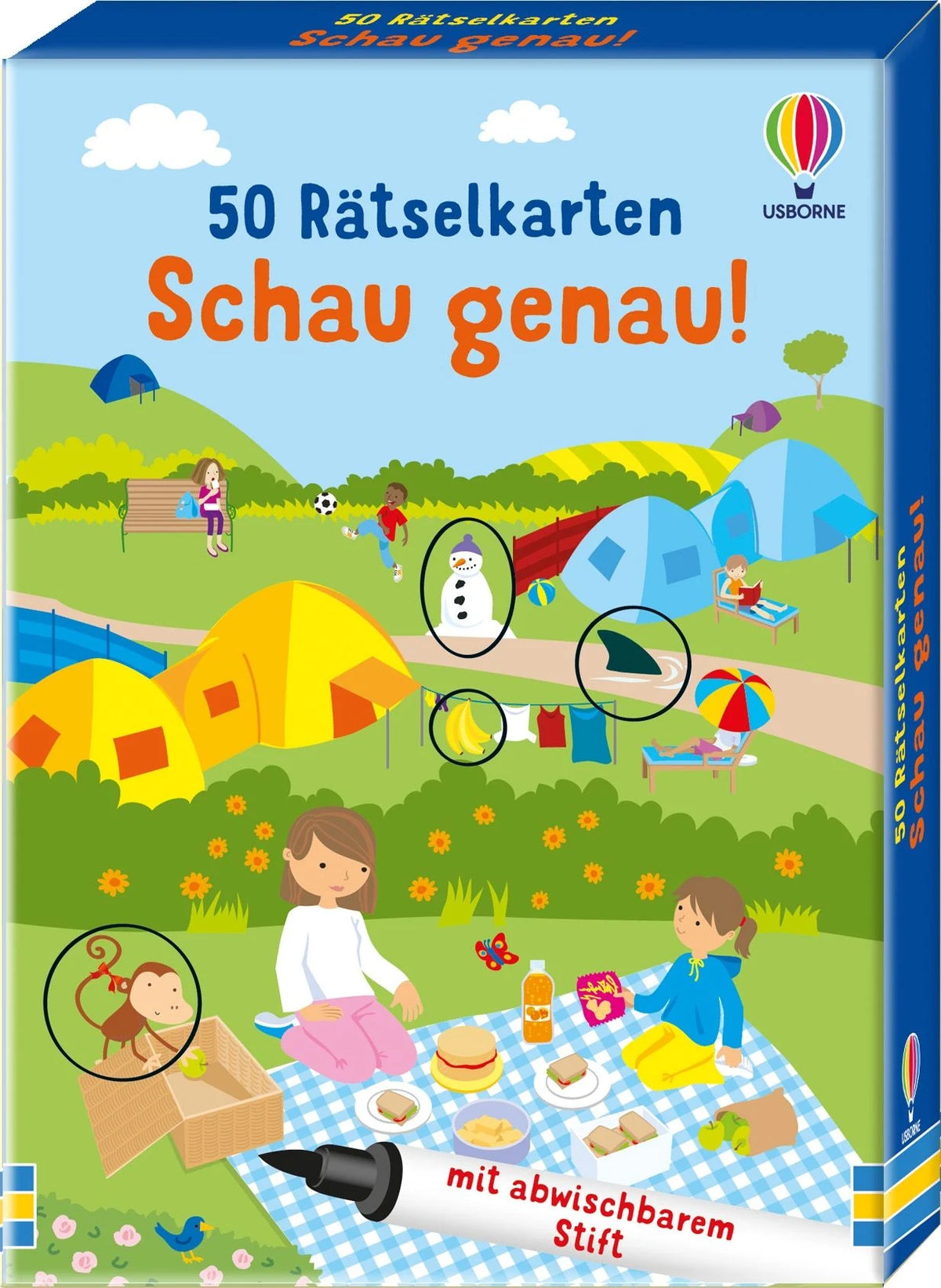 Gesellschaftsspiel: 50 Rätselkarten: Schau genau!