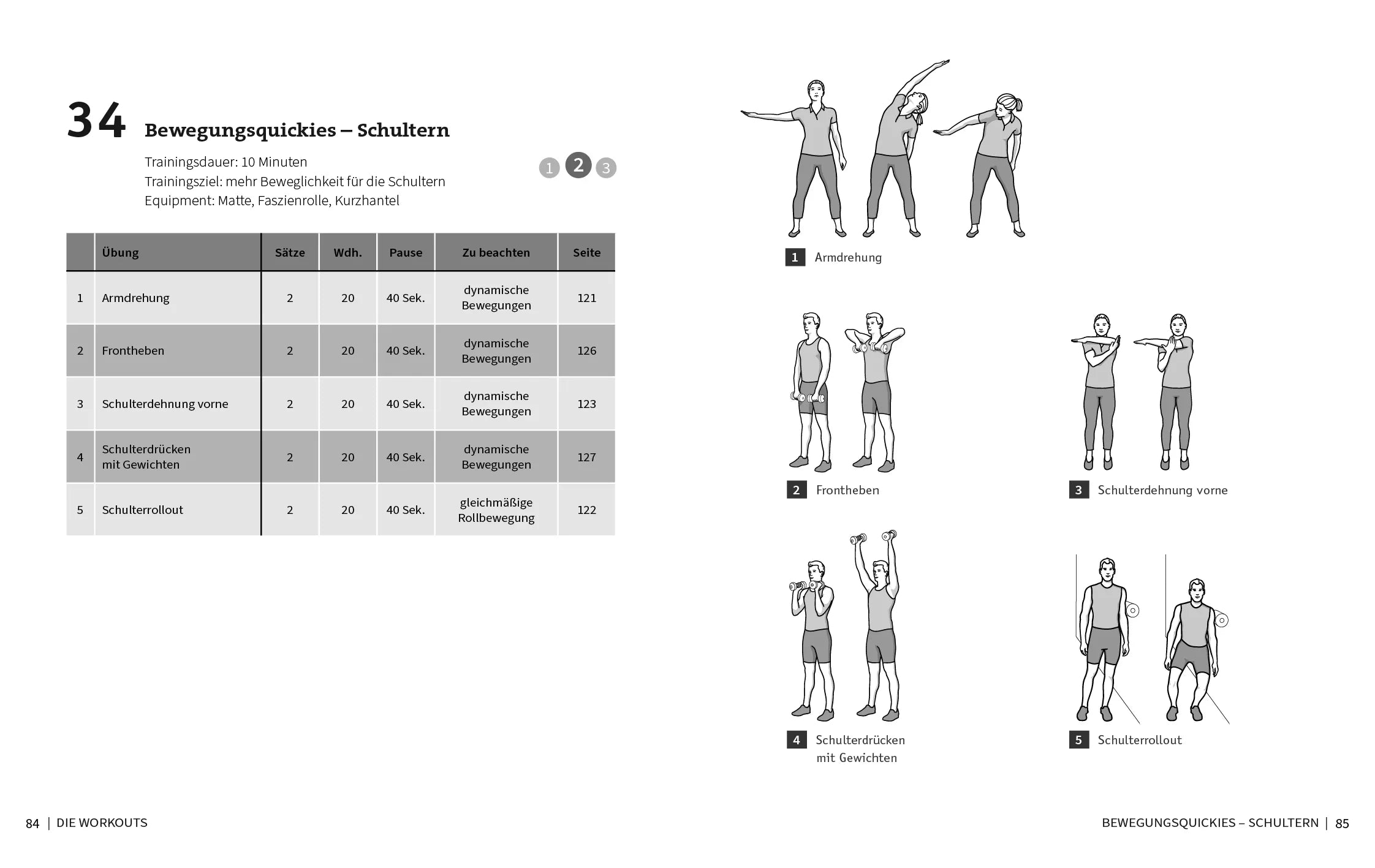 Innenansicht von '50 Workouts – Beweglichkeit für Senioren' - Taschenbuch
