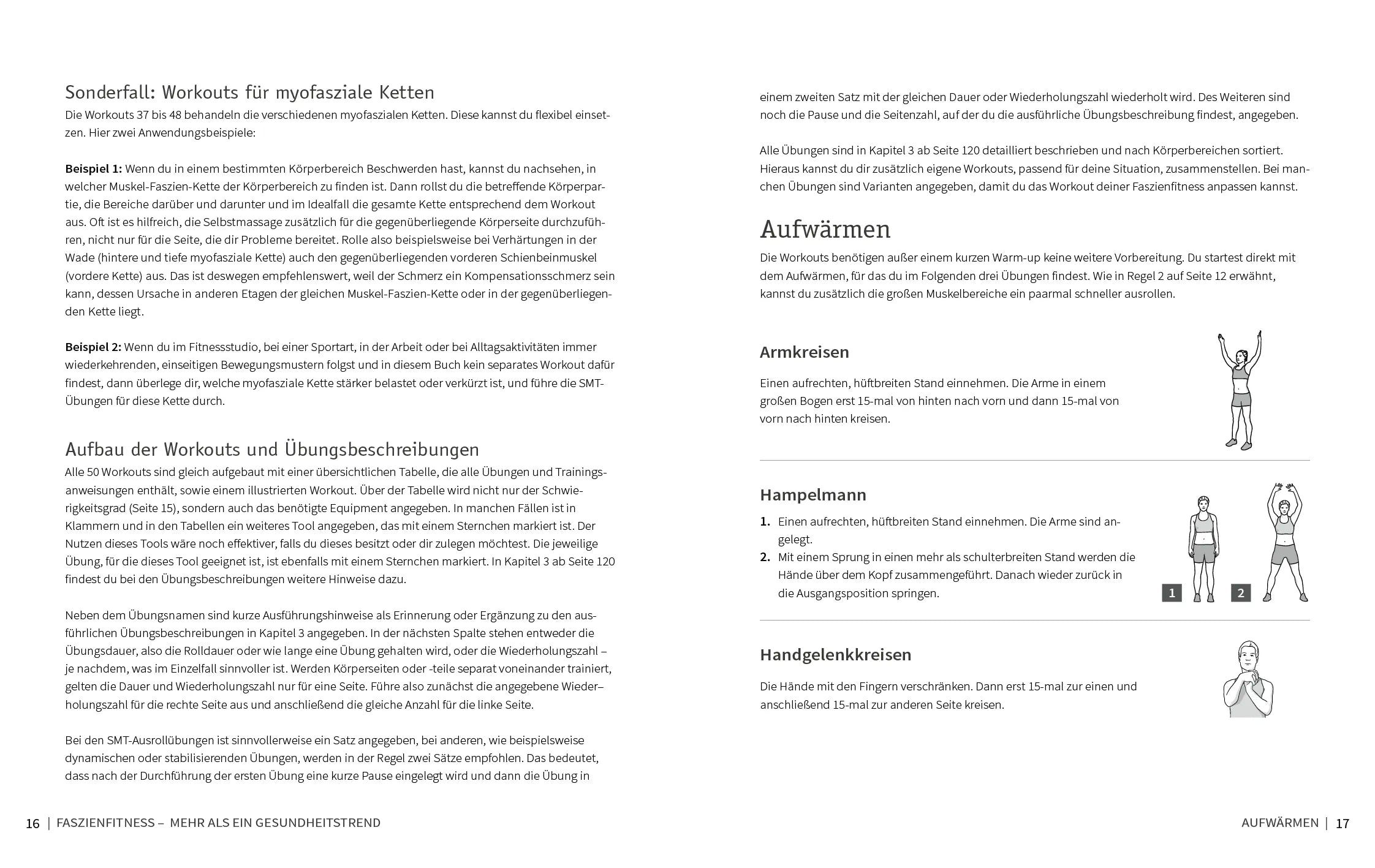Innenansicht von '50 Workouts mit Faszienrolle und Ball' - Taschenbuch