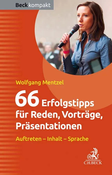 Buchcover von '66 Erfolgstipps für Reden, Vorträge, Präsentationen' - Taschenbuch von Wolfgang Mentzel