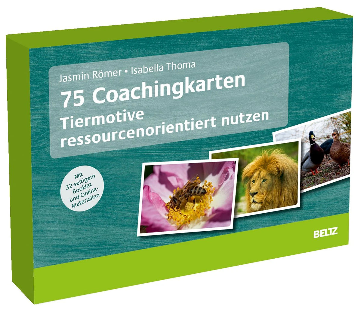 Gesellschaftsspiel: 75 Coachingkarten Tiermotive ressourcenorientiert nutzen
