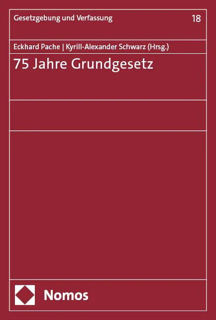Cover: 75 Jahre Grundgesetz (E-Book)