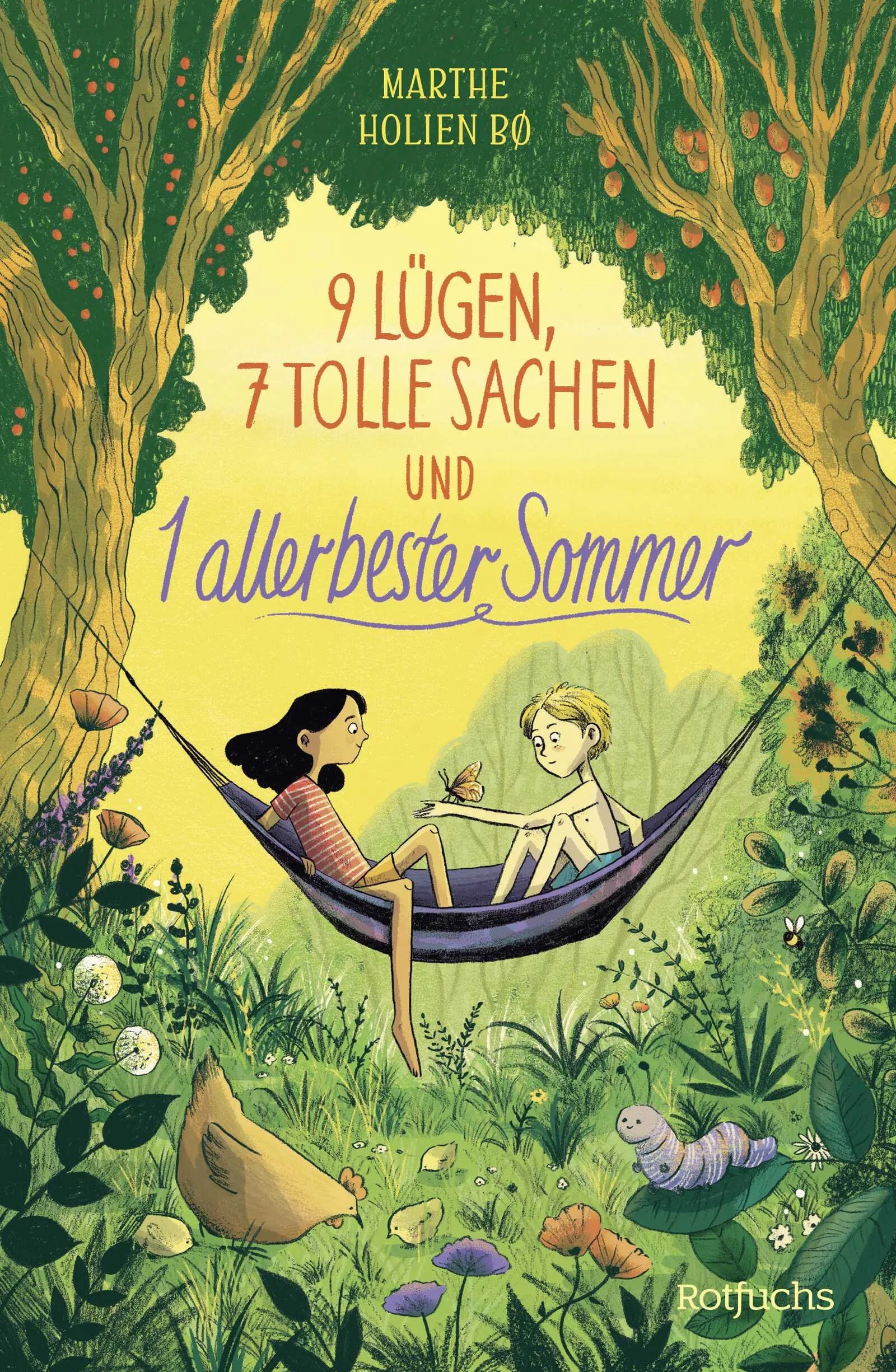 Buchcover von '9 Lügen, 7 tolle Sachen und 1 allerbester Sommer' - Gebundene Ausgabe von Marthe Holien Bø