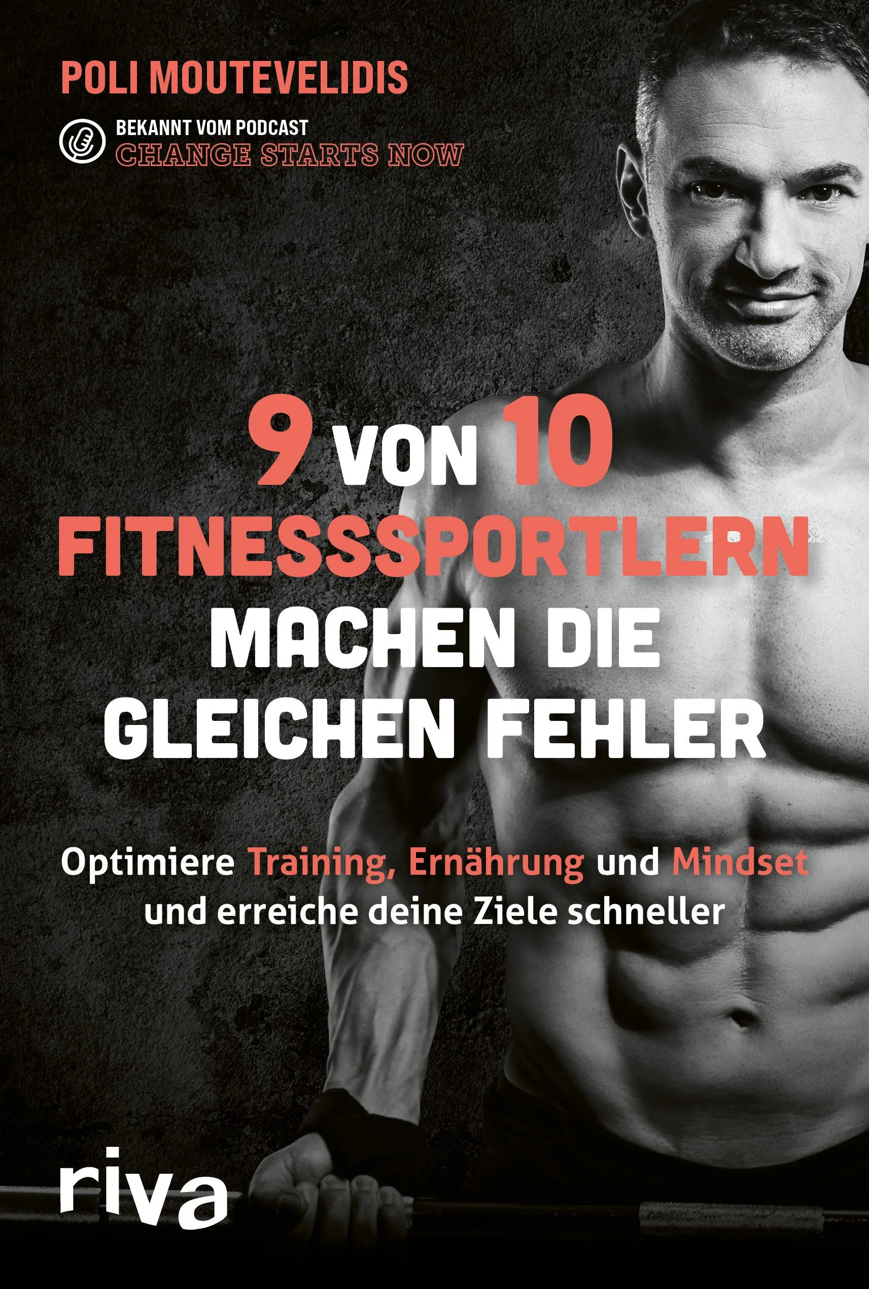 Buchcover von '9 von 10 Fitnesssportlern machen die gleichen Fehler' - Taschenbuch von Polichronis Moutevelidis