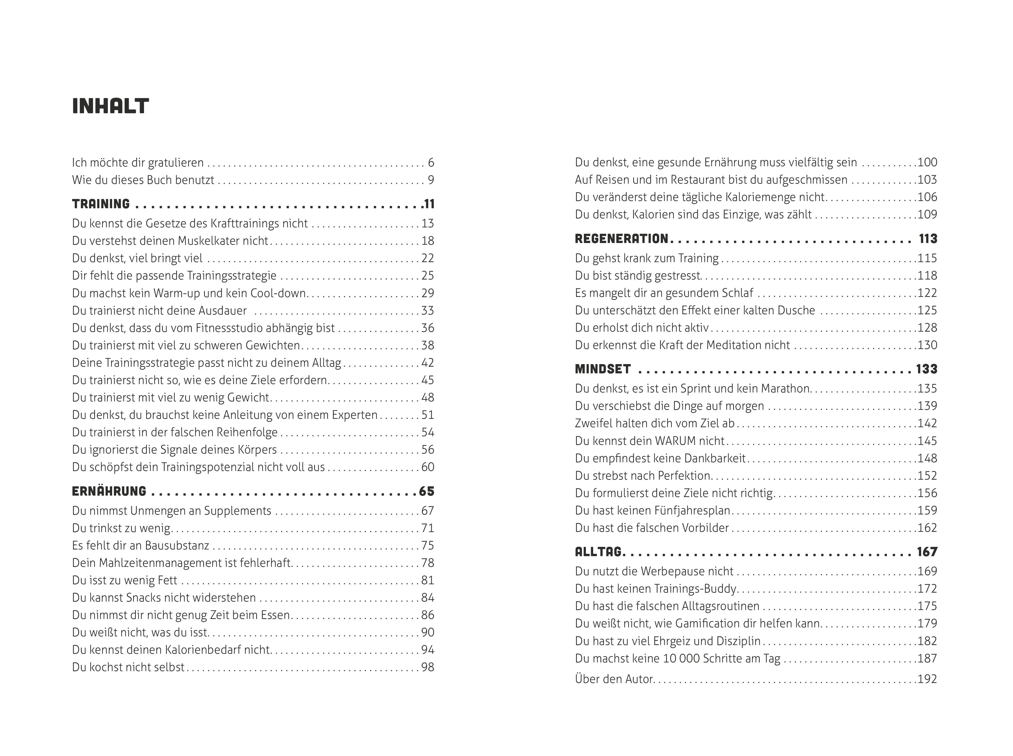 Innenansicht von '9 von 10 Fitnesssportlern machen die gleichen Fehler' - Taschenbuch