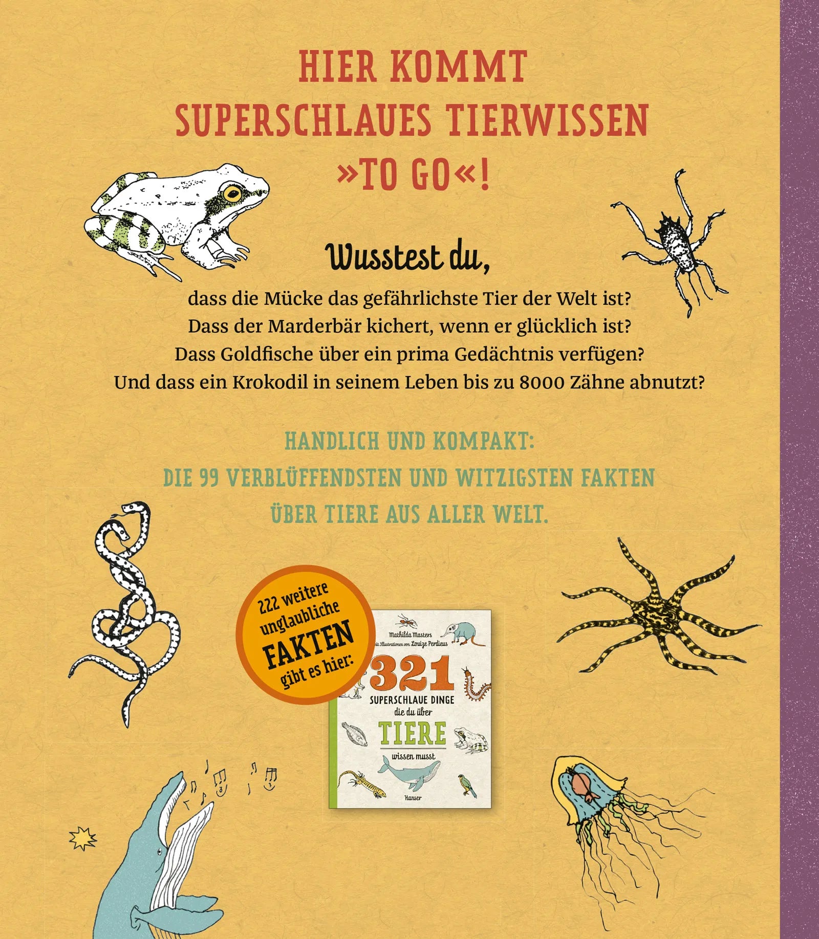 Abbildung von '99 superschlaue Dinge, die du über Tiere wissen musst'