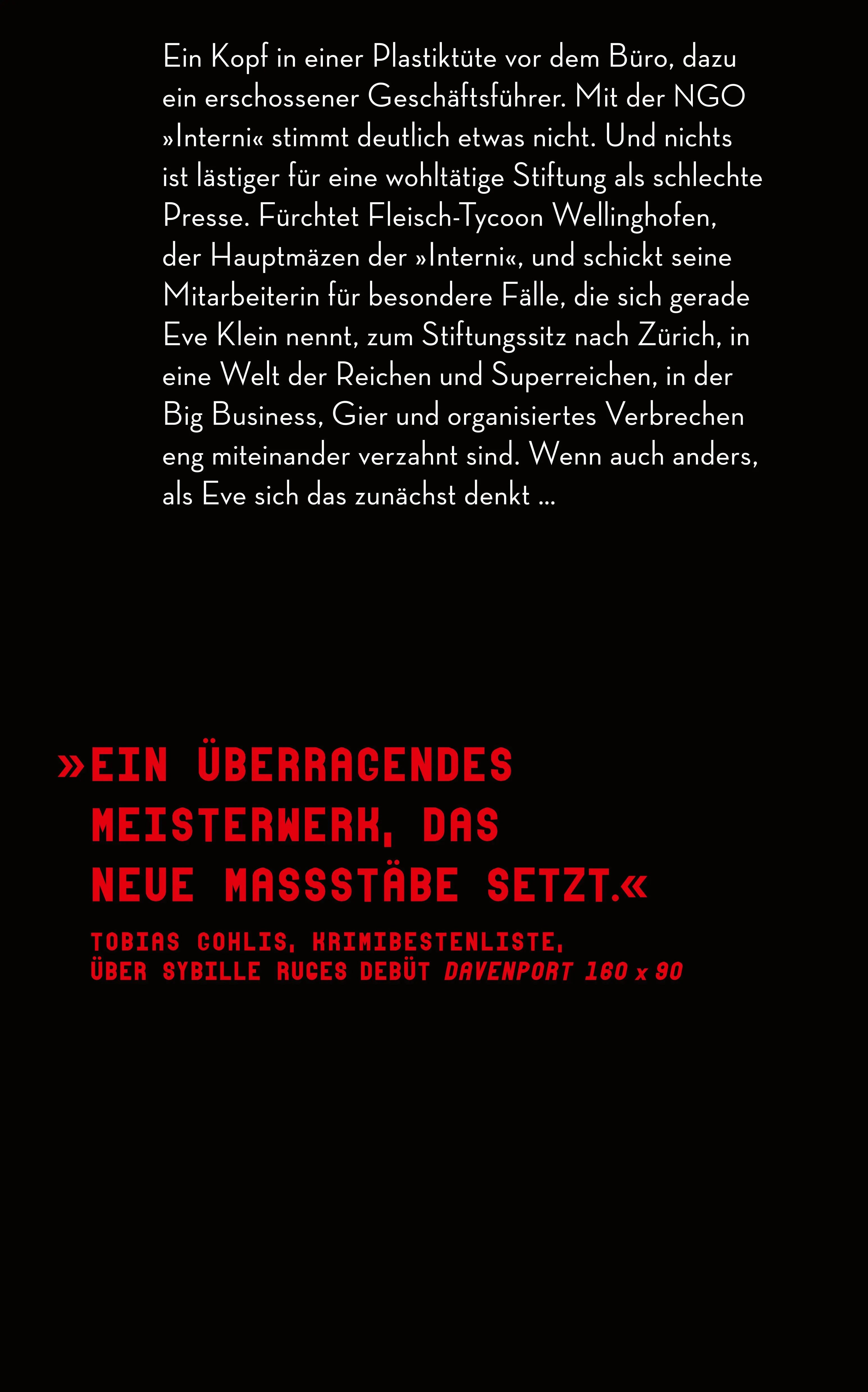 Buchrückseite von '9mm Cut' mit Klappentext - Paperback