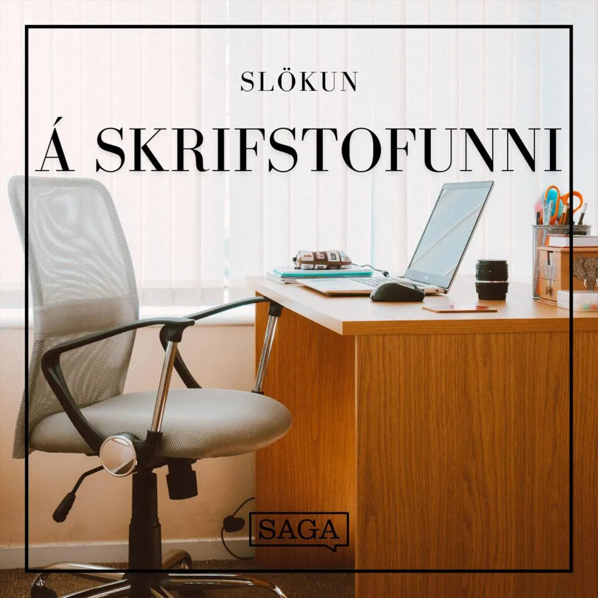 Cover: Á skrifstofunni - lyklaborð, pappír og kaffibollar (Hörbuch Download) von Rasmus Broe