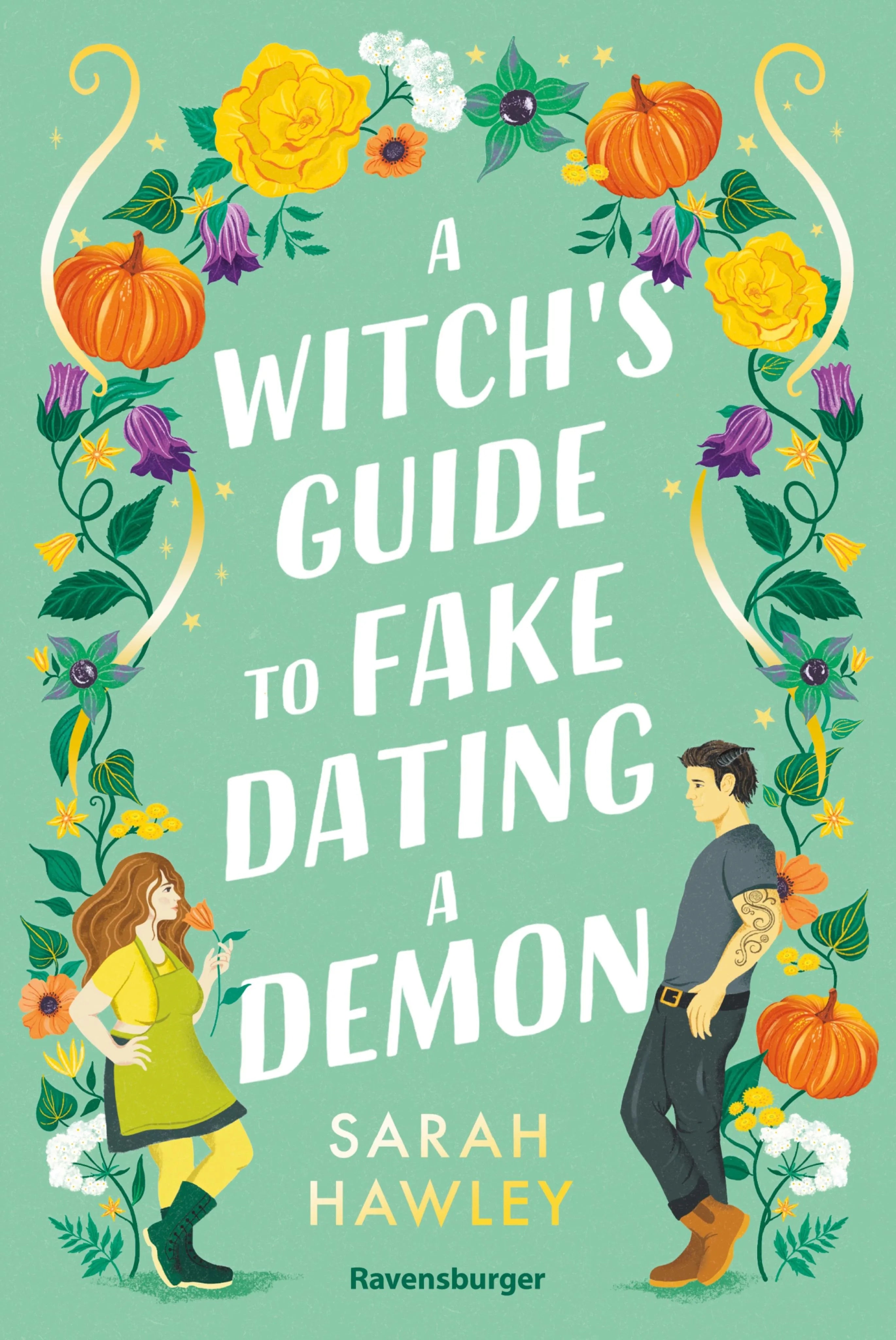 Cover: A Witch's Guide to Fake Dating a Demon (E-Book) von Sarah Hawley