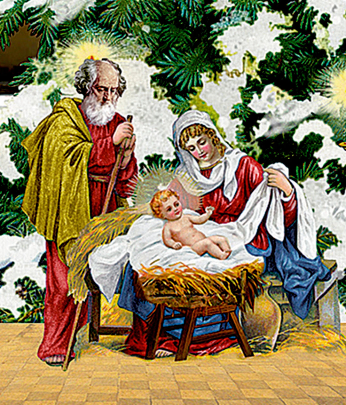 A3-Wand-Adventskalender – Weihnachtsstraße – Ansicht