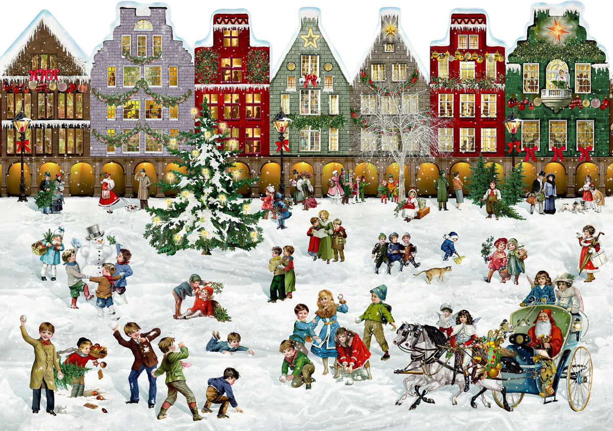 Adventskalender: A3-Wand-Adventskalender – Weihnachtsstraße