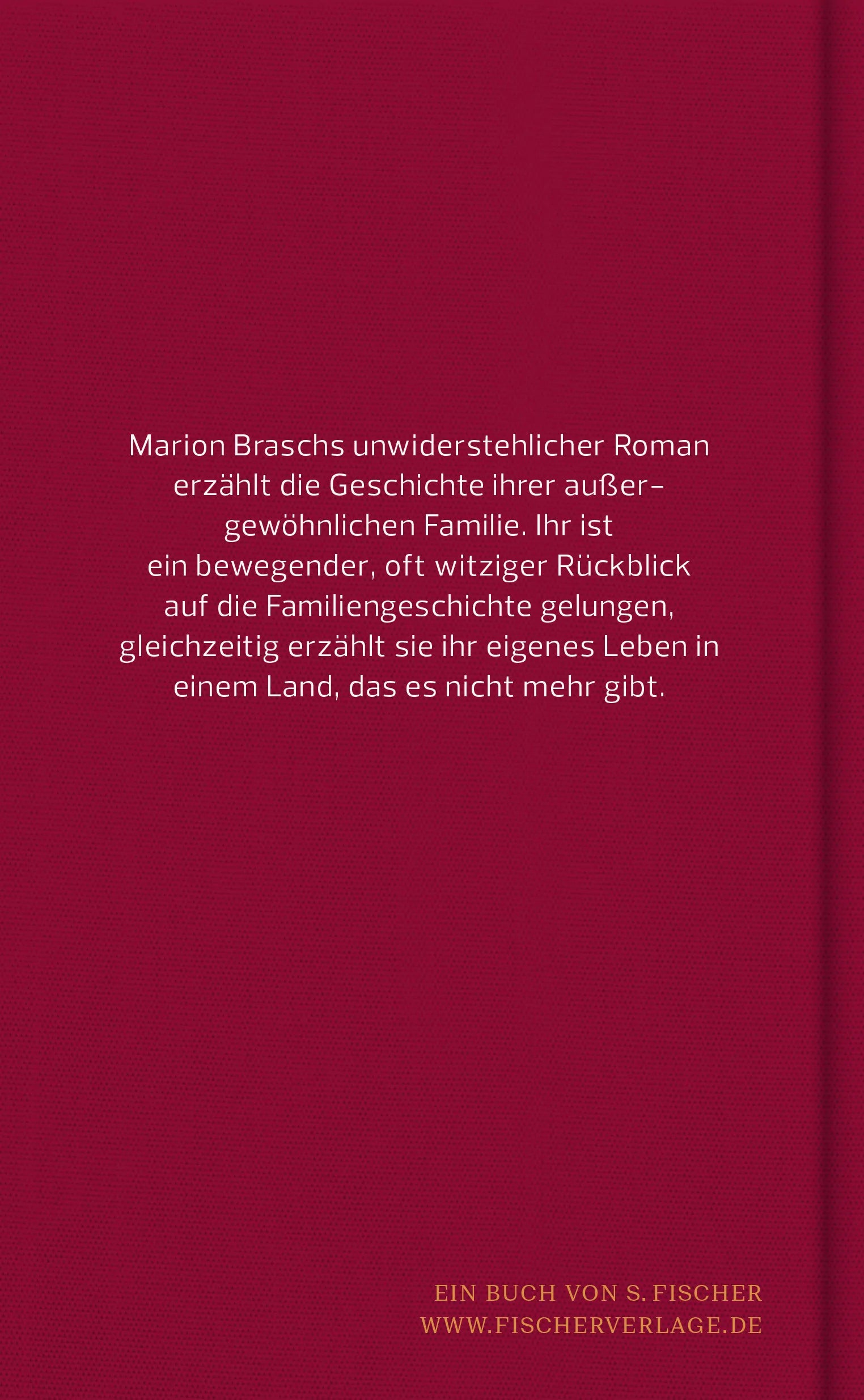 Buchrückseite von 'Ab jetzt ist Ruhe' mit Klappentext - Gebundene Ausgabe