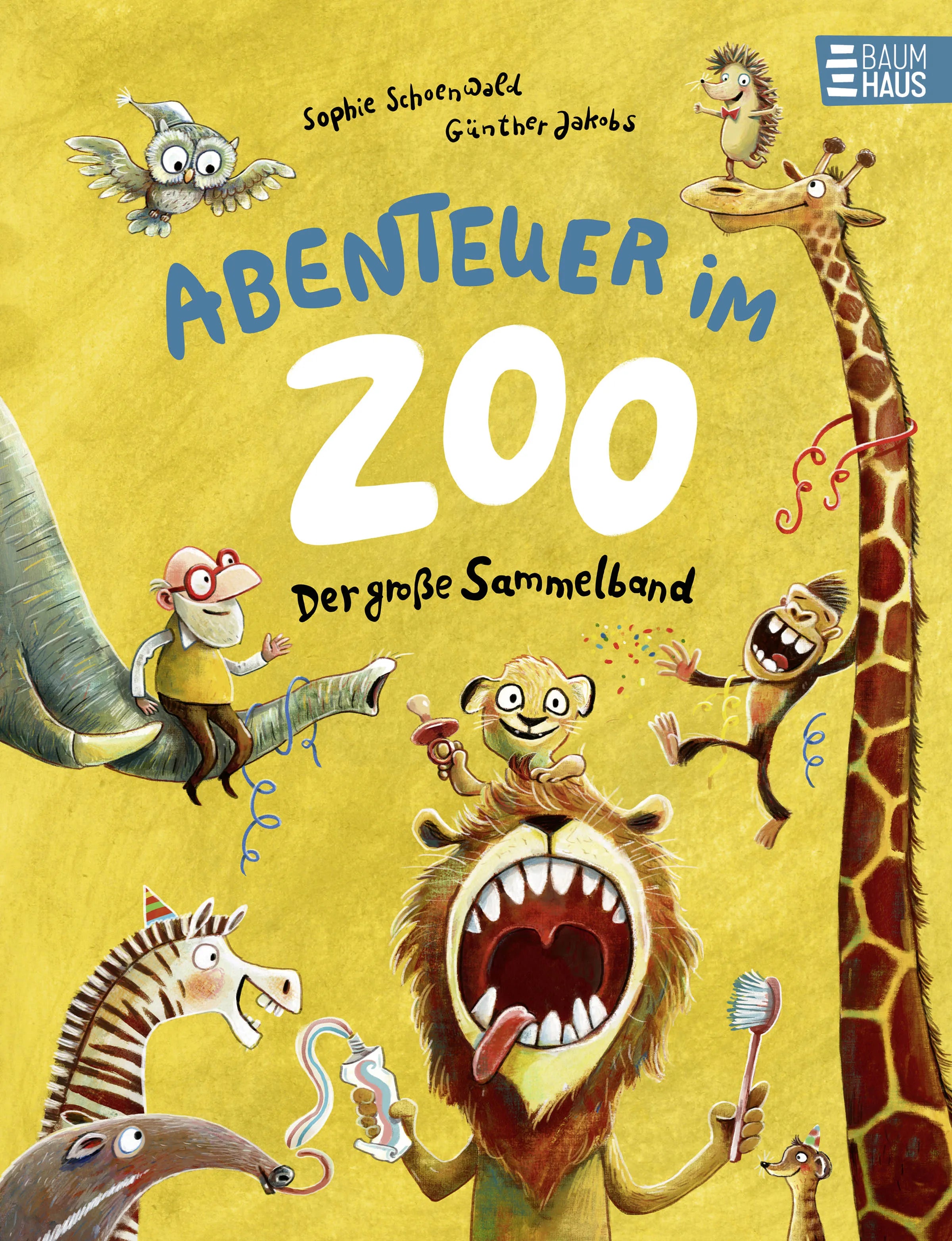 Buchcover von 'Abenteuer im Zoo - Der große Sammelband' - Gebundene Ausgabe von Sophie Schoenwald