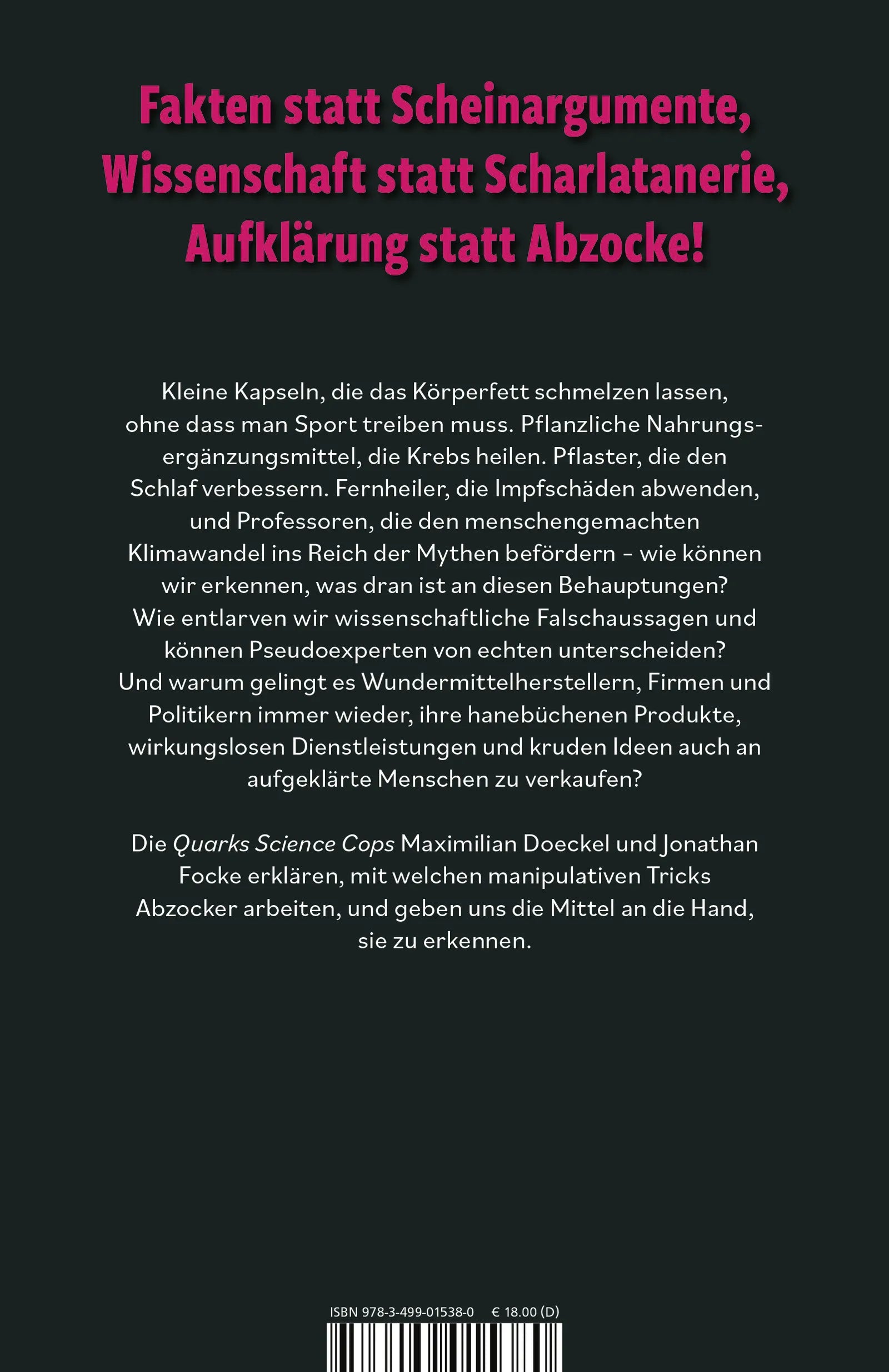 Buchrückseite von '«Aber meiner Tante hat’s geholfen»' mit Klappentext - Paperback