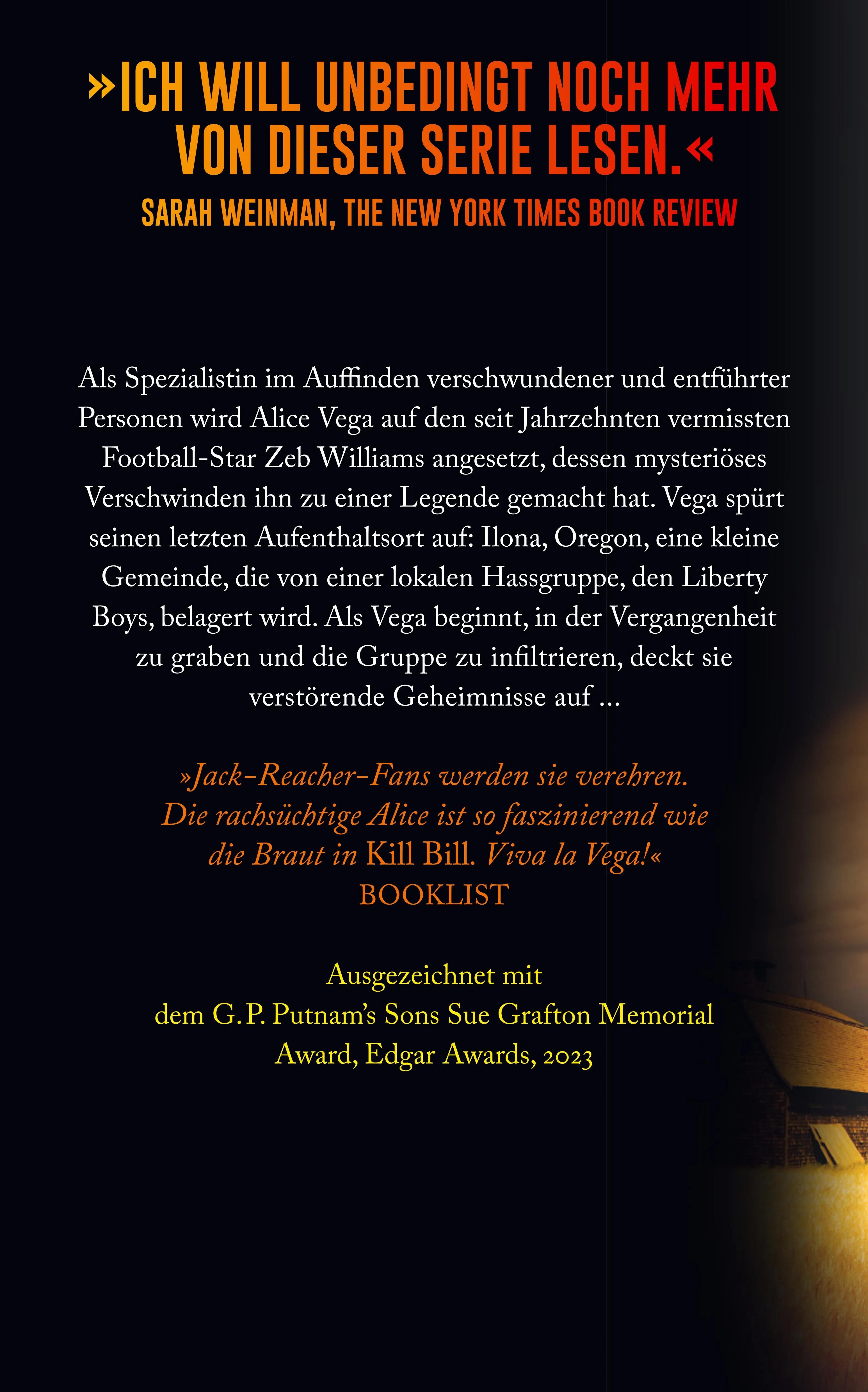 Buchrückseite von 'Abgetaucht' mit Klappentext - Paperback
