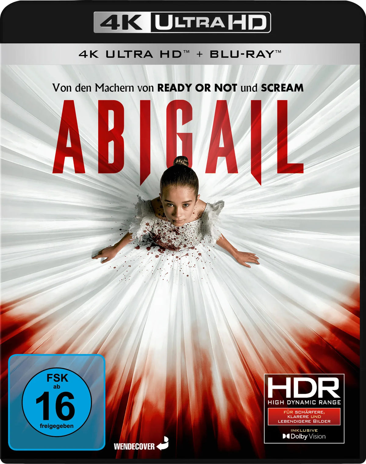 4K UHD Blu-ray-Cover: Abigail. Regie: Matt Bettinelli-Olpin