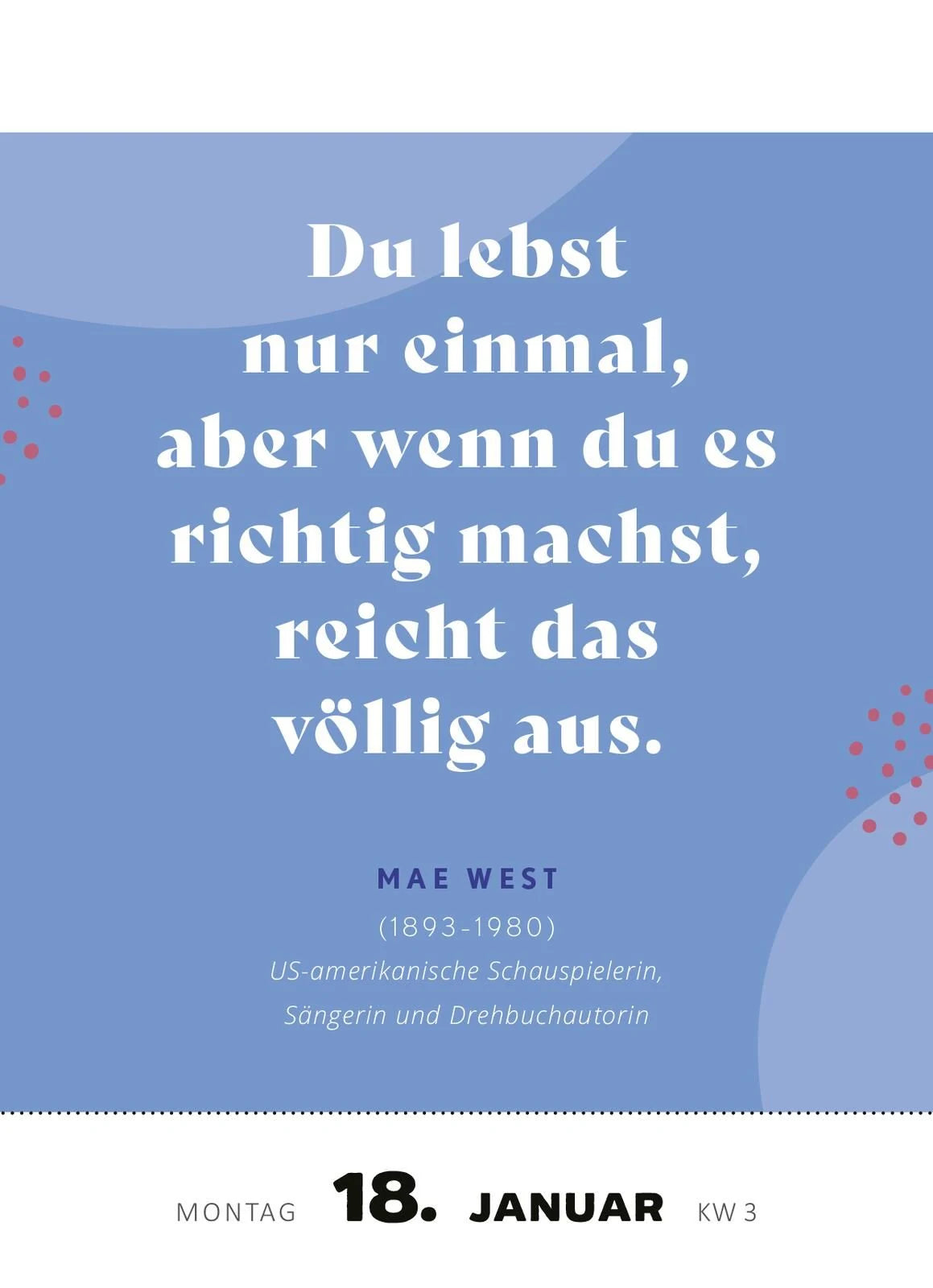 Abreißkalender Kluge Frauen, die unsere Welt inspirieren 2027 – Ansicht