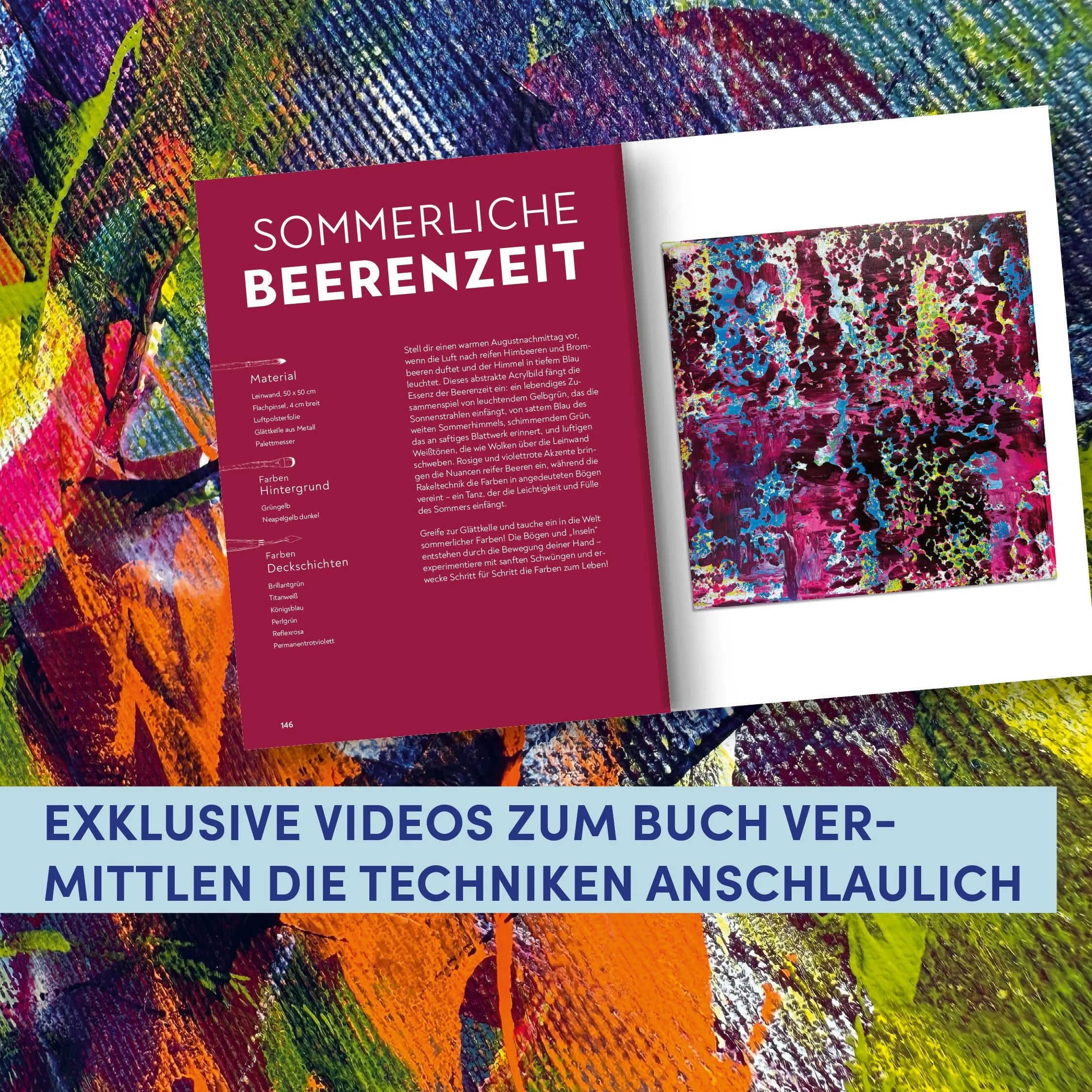 Detailansicht: Abstrakte Acrylbilder - Schicht für Schicht (Taschenbuch)