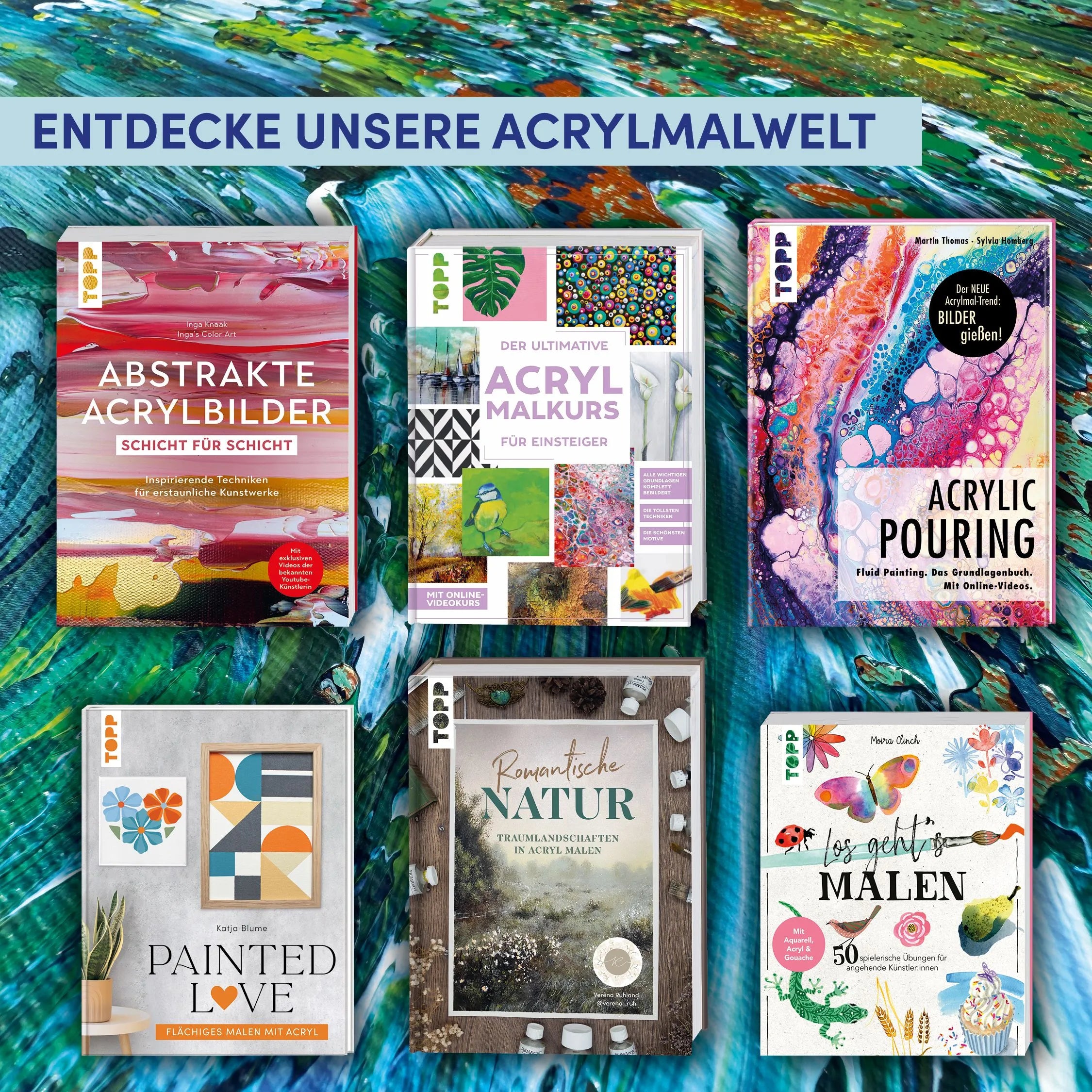 Detailansicht: Abstrakte Acrylbilder - Schicht für Schicht (Taschenbuch)