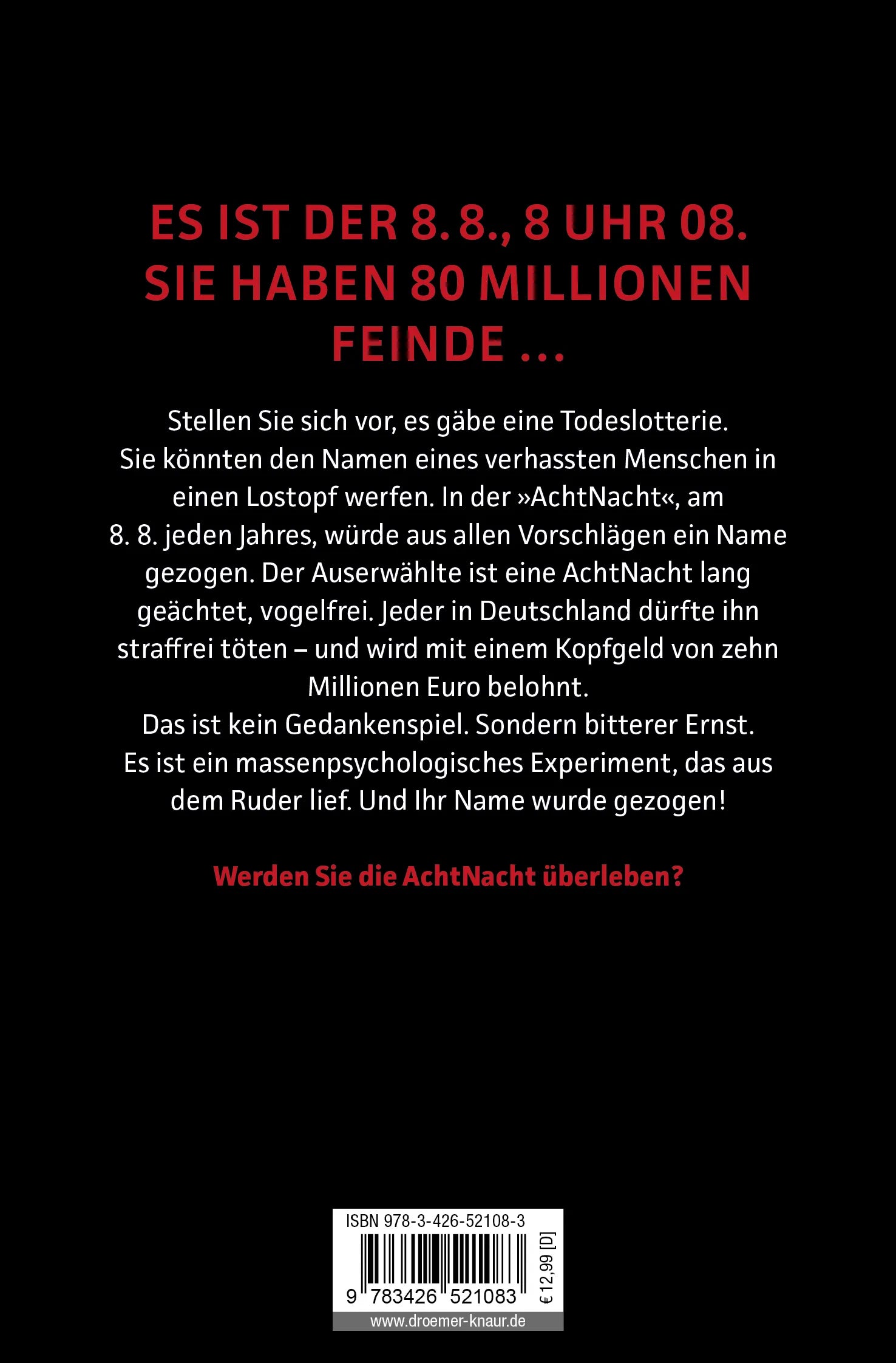 Rückseite: AchtNacht (Taschenbuch)