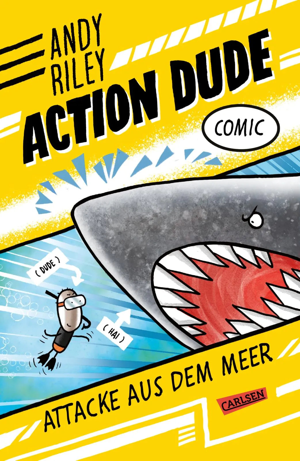 Cover: Action Dude 3: Attacke aus dem Meer (Hardcover) von Andy Riley