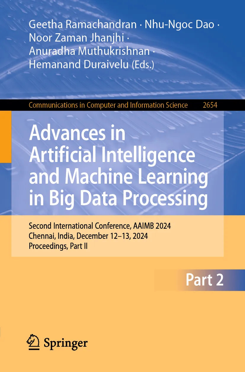 Cover: Advances in Artificial Intelligence and Machine Learning in Big Data Processing (E-Book)