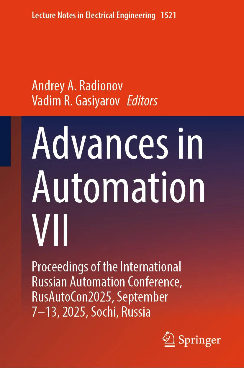 Cover: Advances in Automation VII (E-Book)