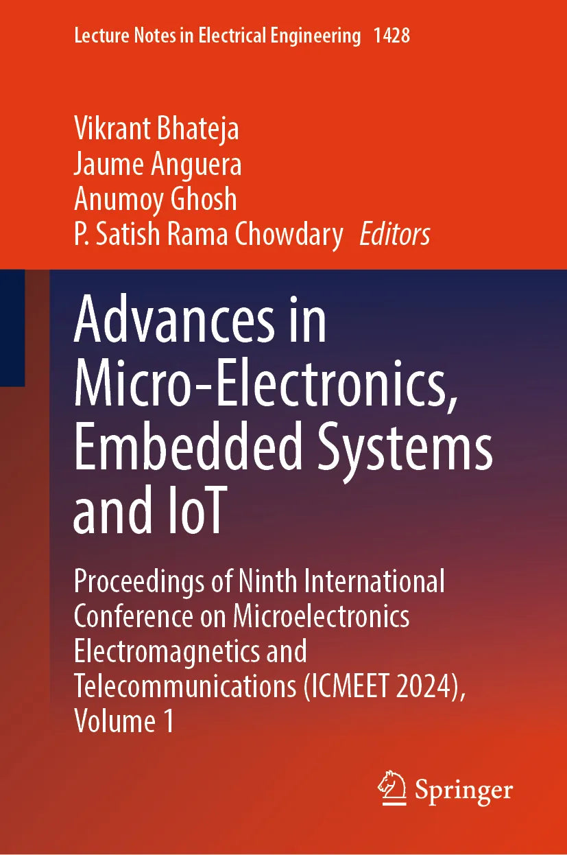 Cover: Advances in Micro-Electronics, Embedded Systems and IoT (E-Book)