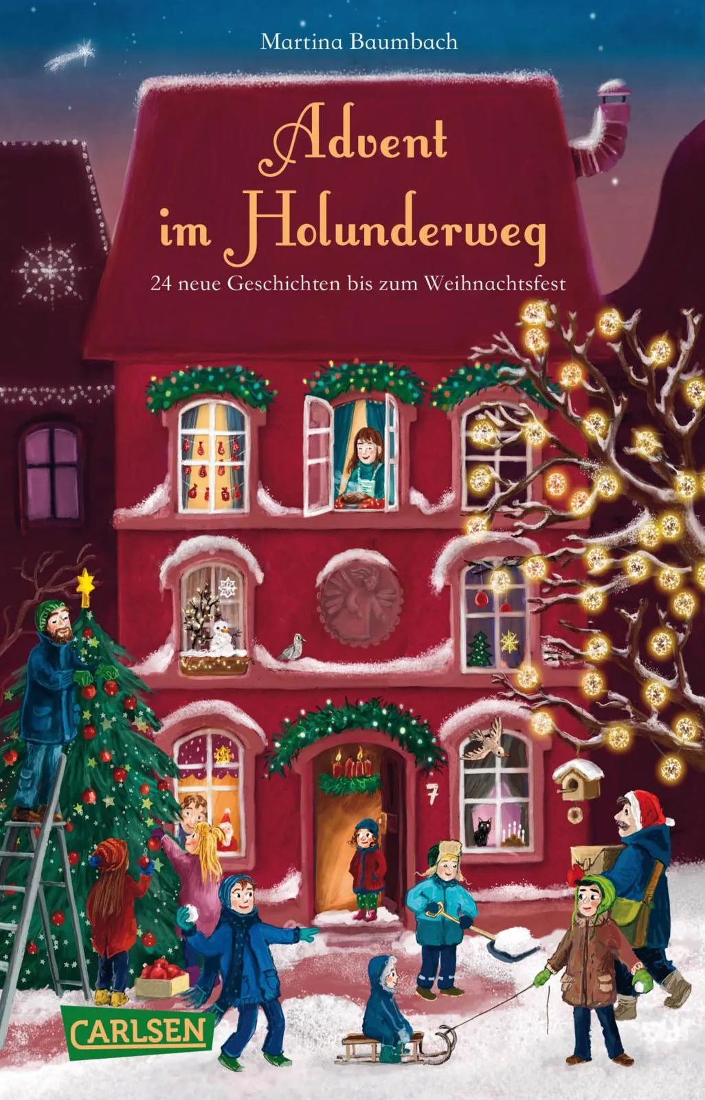 Buchcover von 'Advent im Holunderweg - 24 neue Geschichten bis zum Weihnachtsfest' - Taschenbuch von Martina Baumbach
